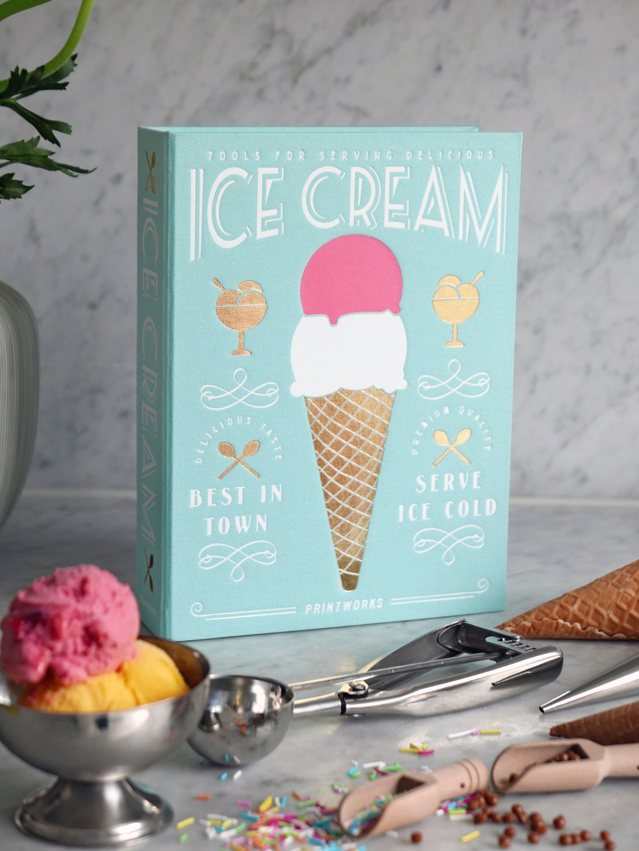 IJsservies SET ICE CREAM TOOLS mintgroen