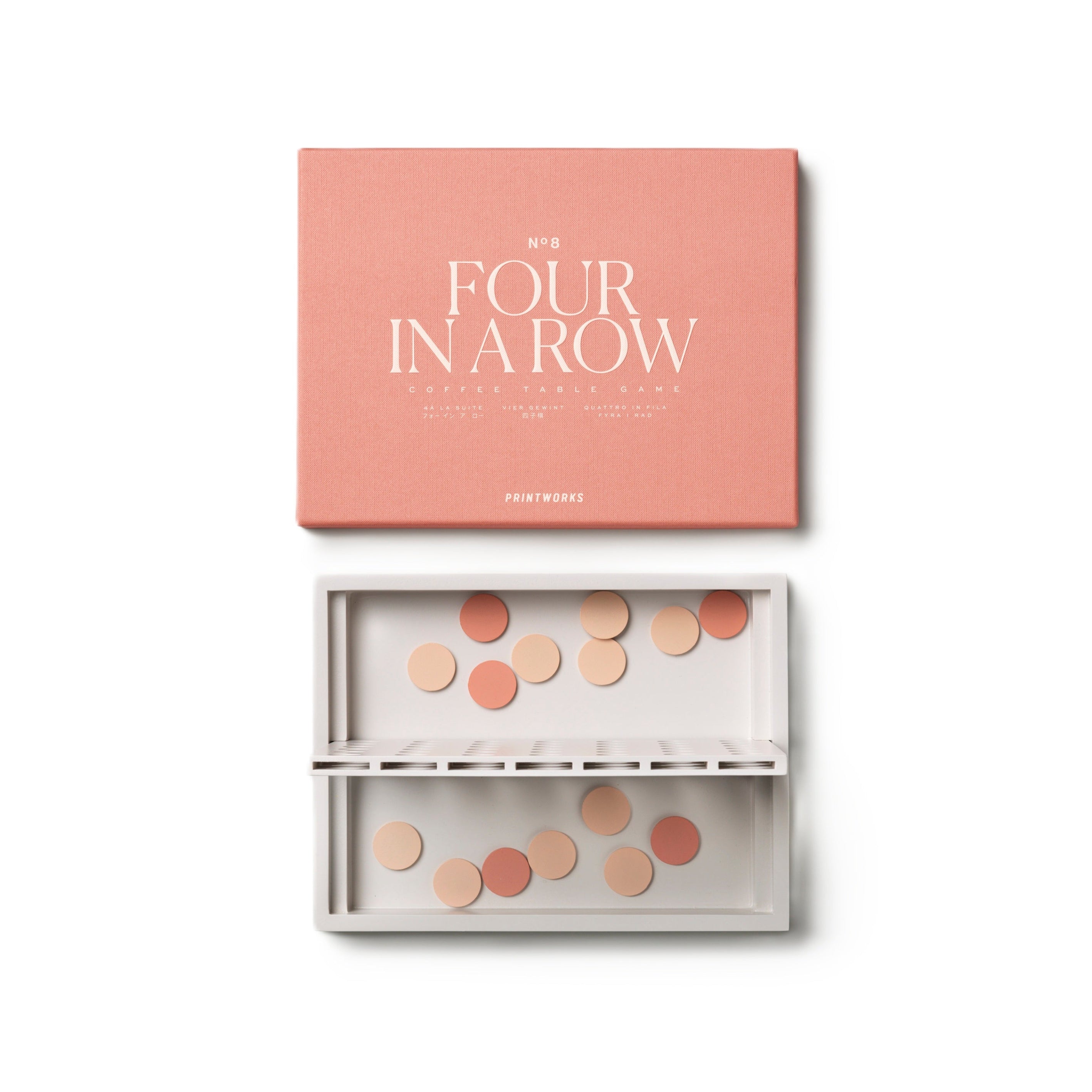 Gra strategische VIER IN EINER REIHE rosa