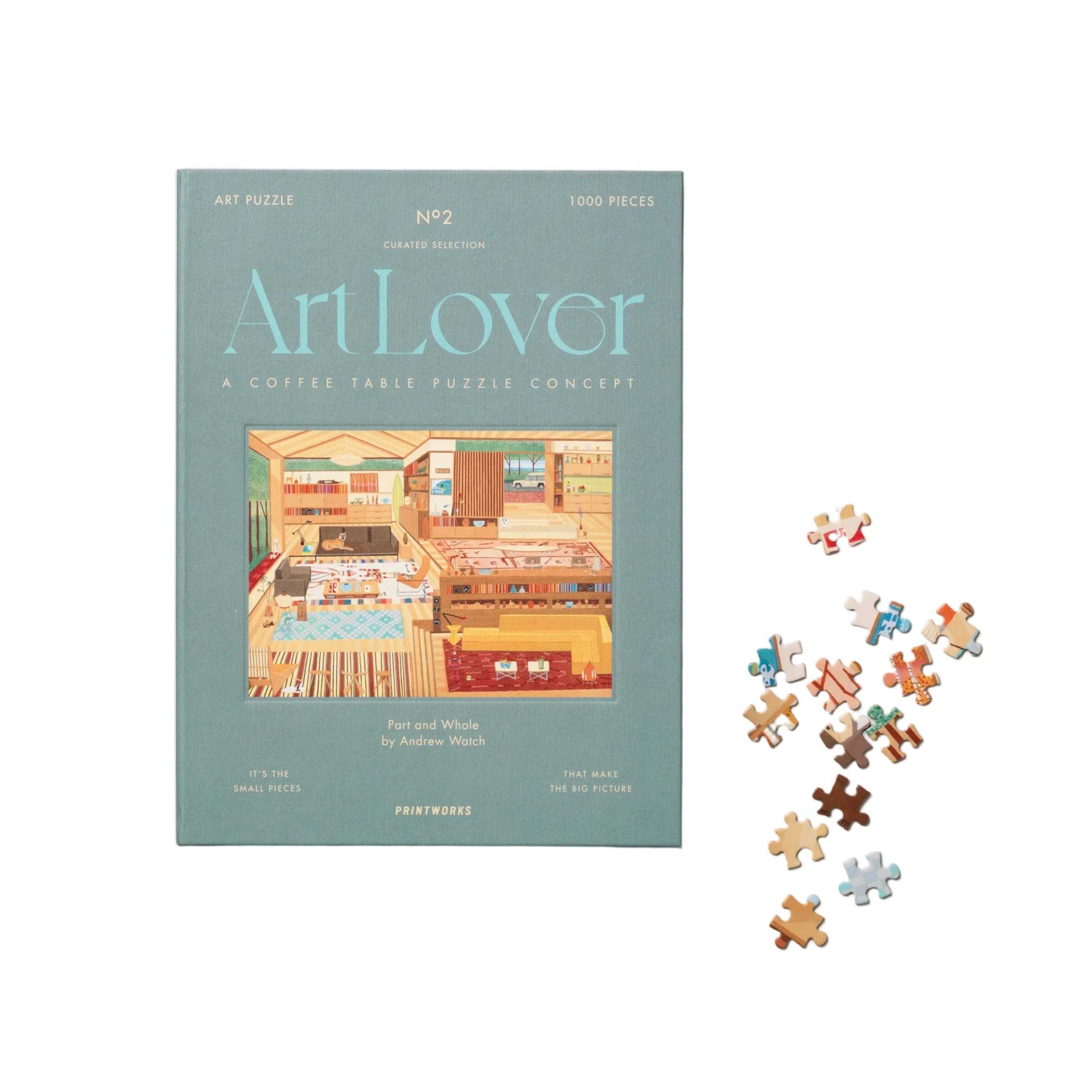 Puzzle TEIL UND GANZ blau