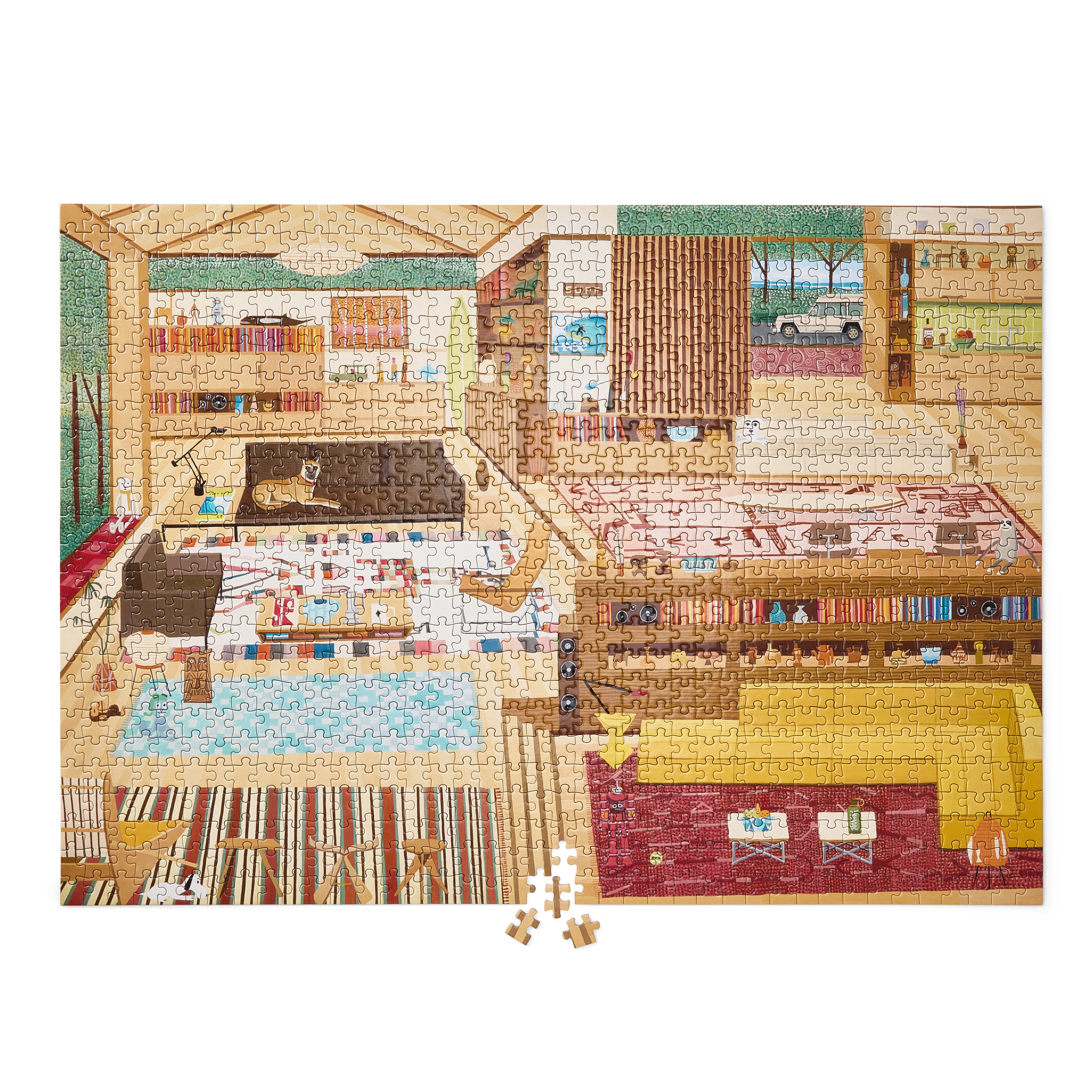 Puzzle TEIL UND GANZ blau