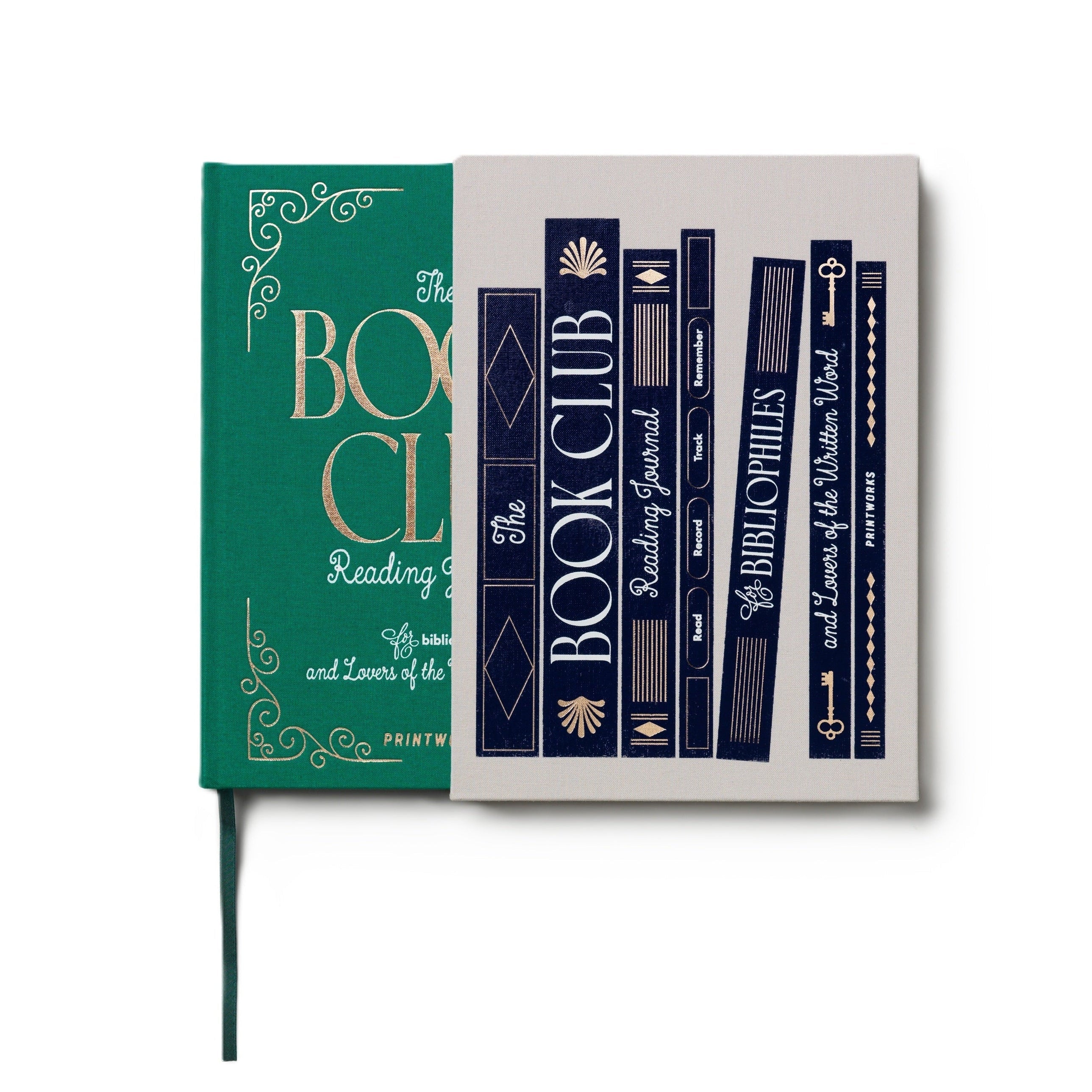 Lesetagebuch THE BOOK CLUB grau mit grün