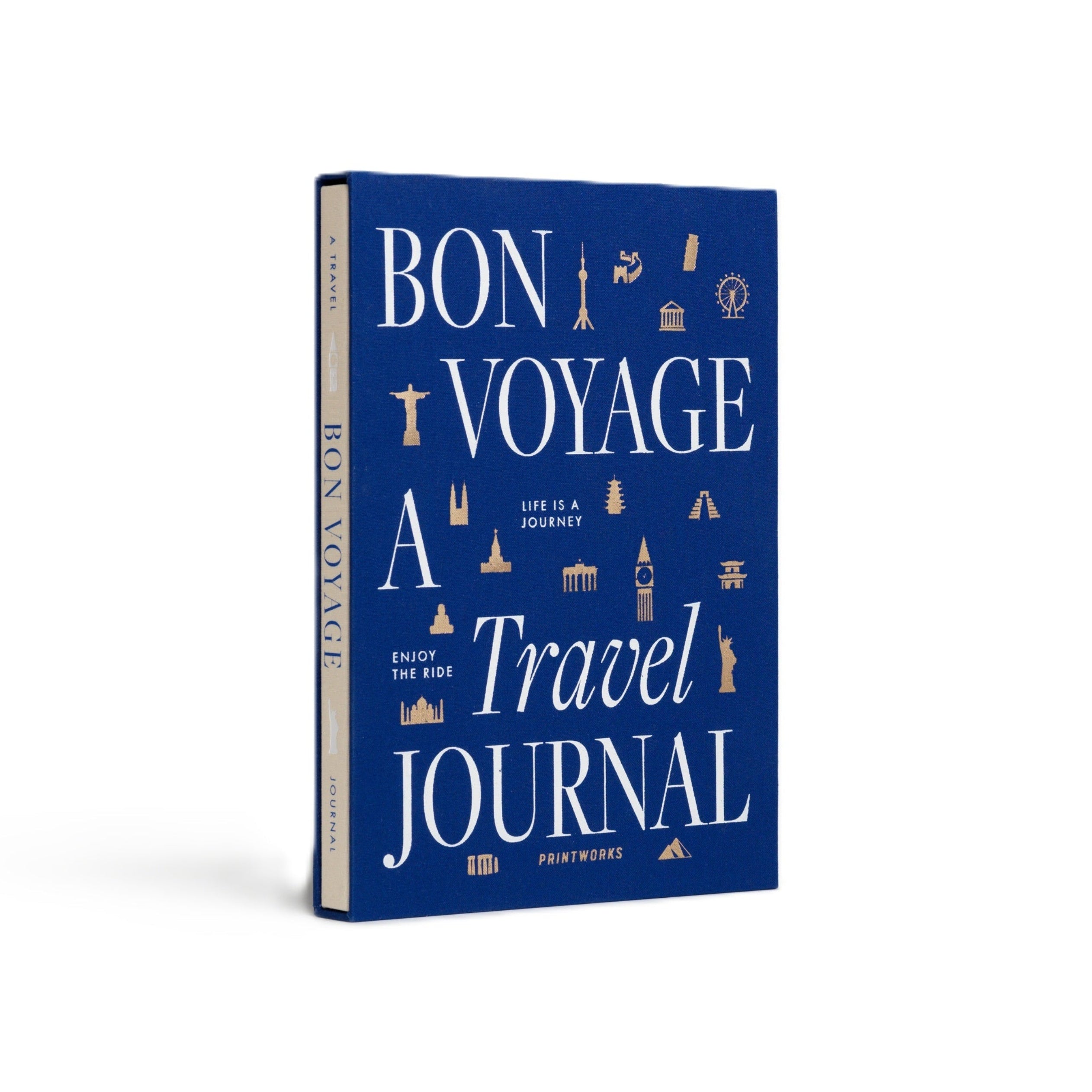 Reisejournal TRAVEL JOURNAL navy mit beige