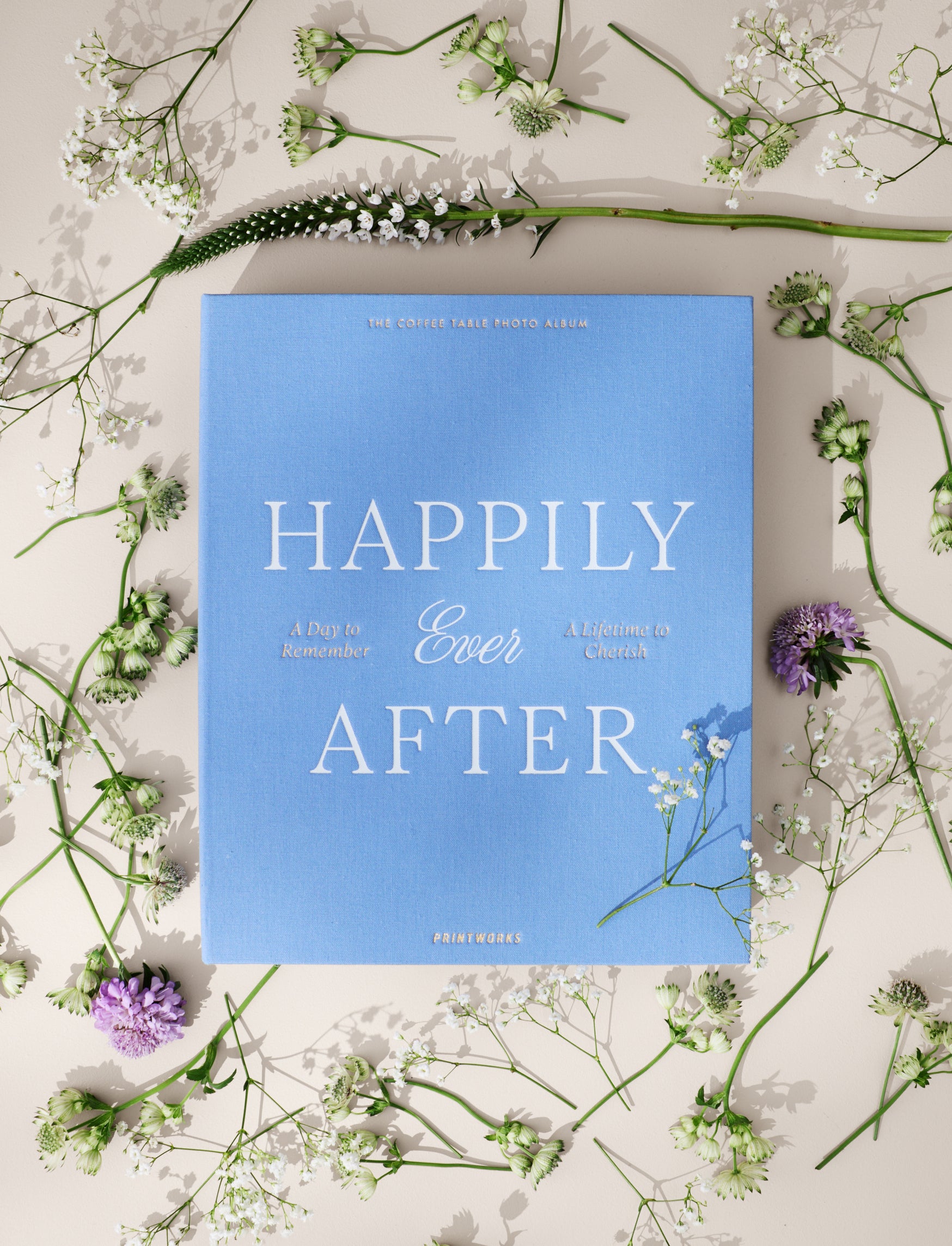 HAPPILY EVER AFTER Photo Album Blue