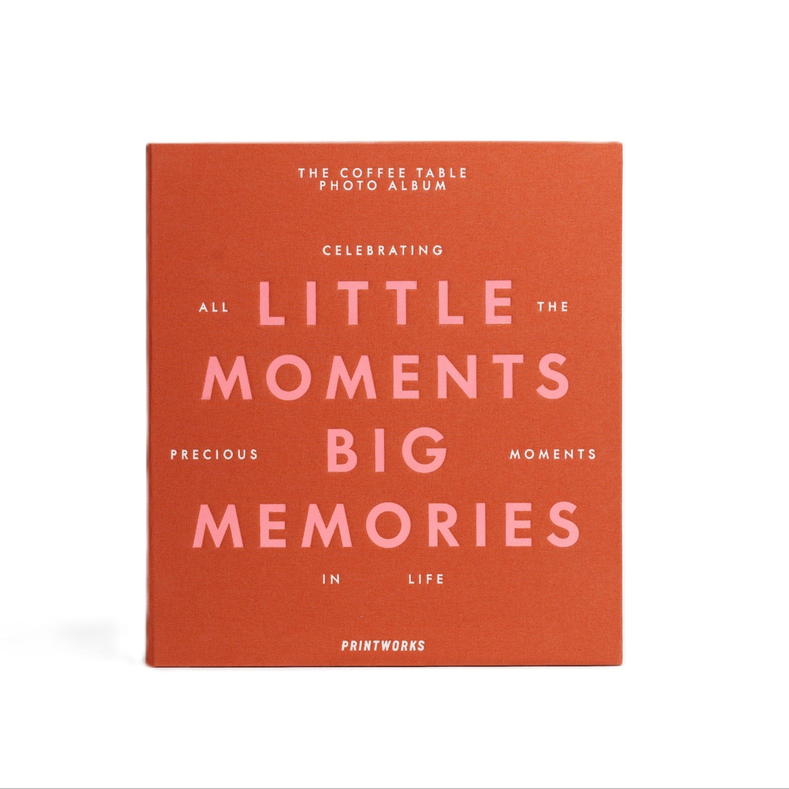 Album na zdjęcia LITTLE MOMENTS BIG MEMORIES pomarańczowy – Printworks