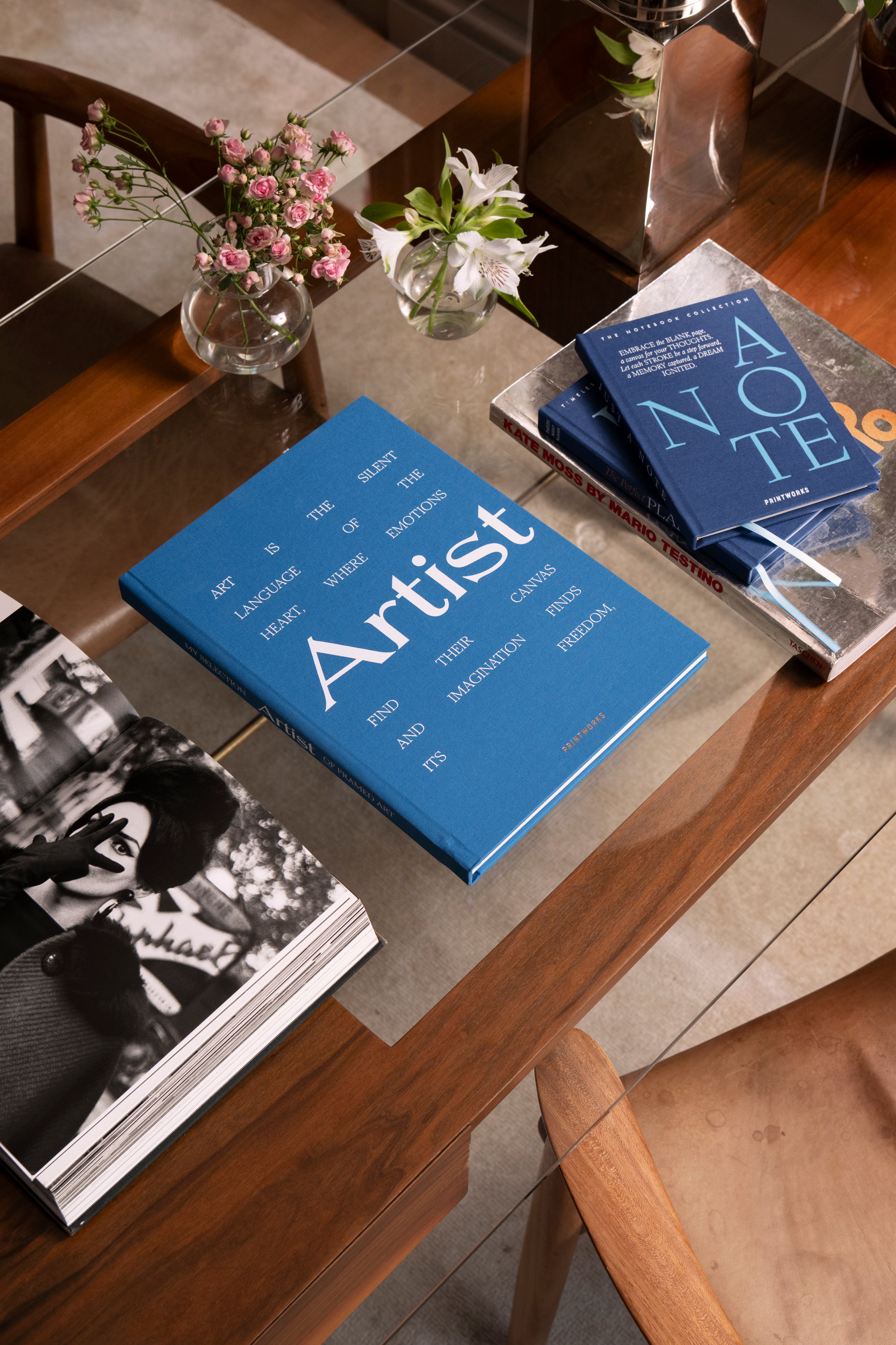 GREAT ART Blue and White Drawing Album