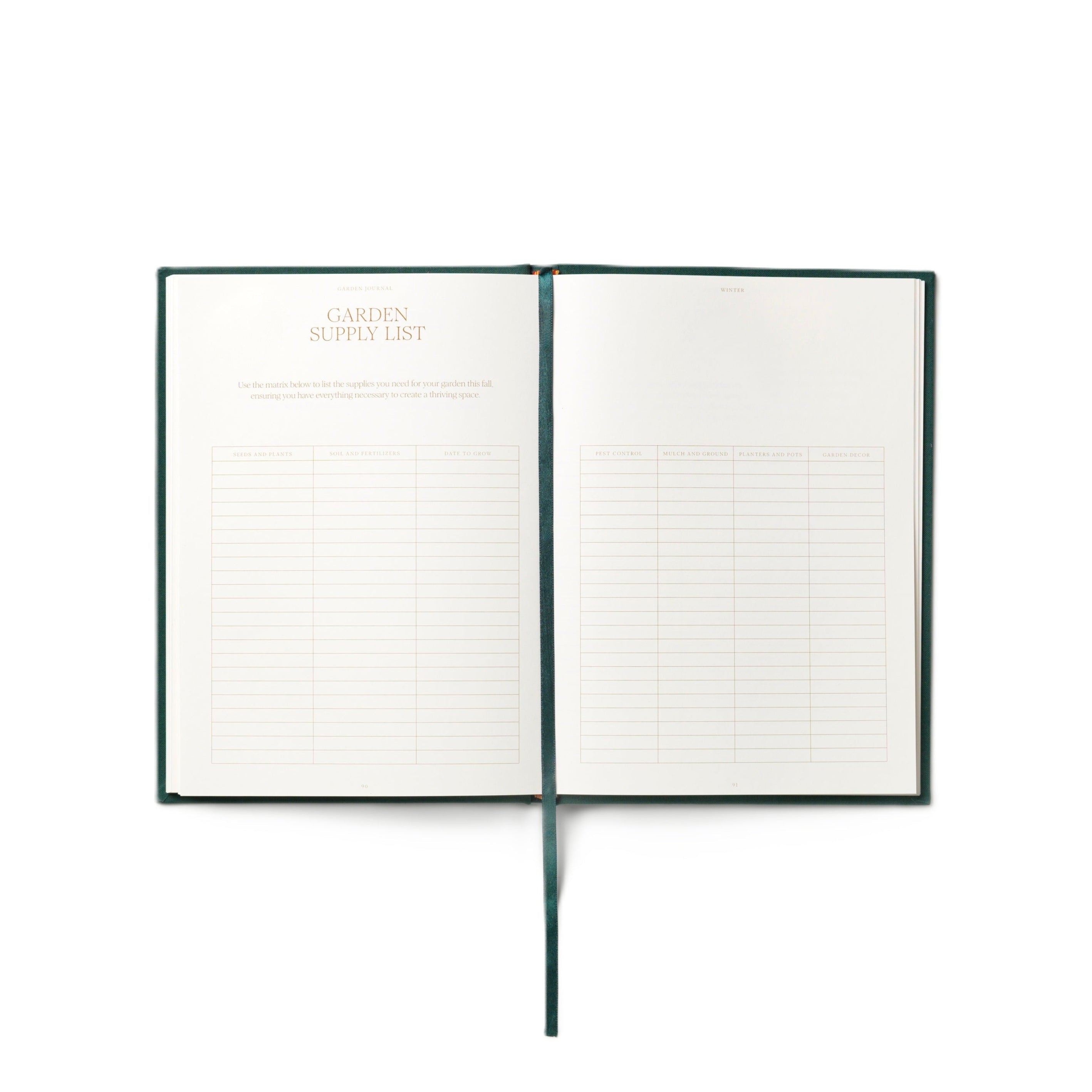 Tuinjournal THE SECRET GARDEN beige met groen