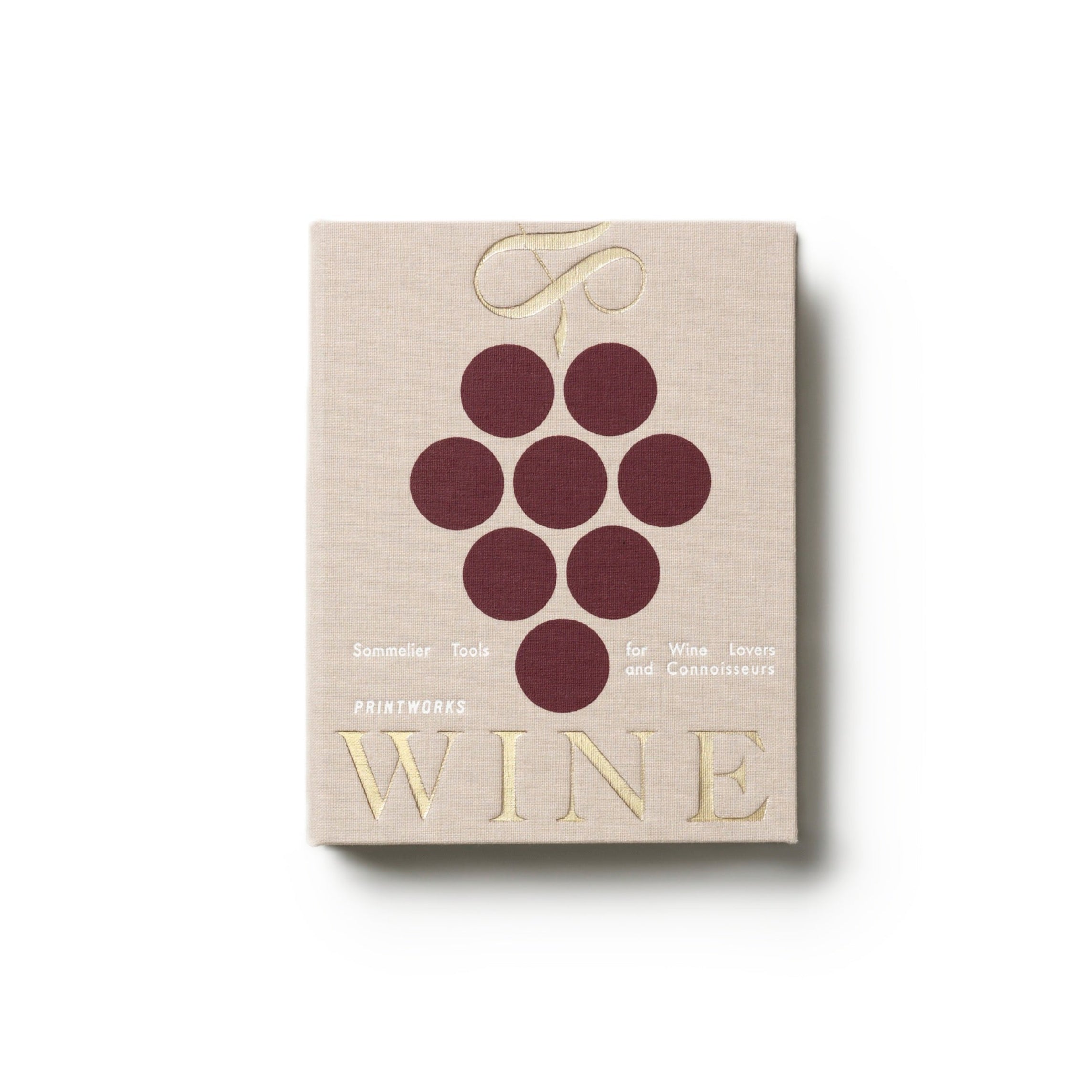 Wijnaccessoireset THE ESSENTIALS beige met bordeaux