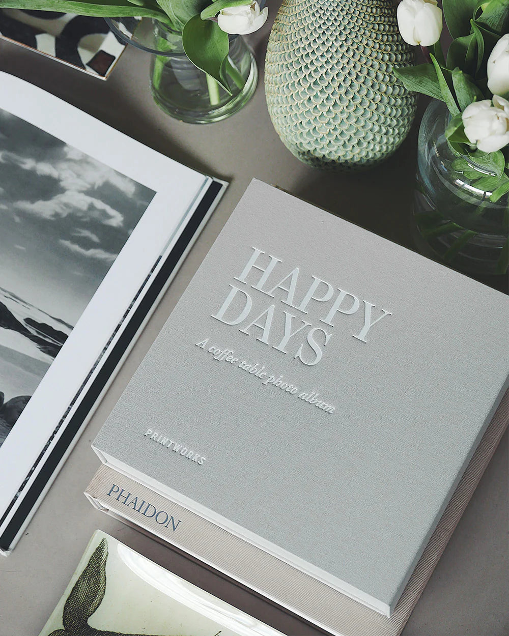 Fotoalbum HAPPY DAYS lichtgrijs
