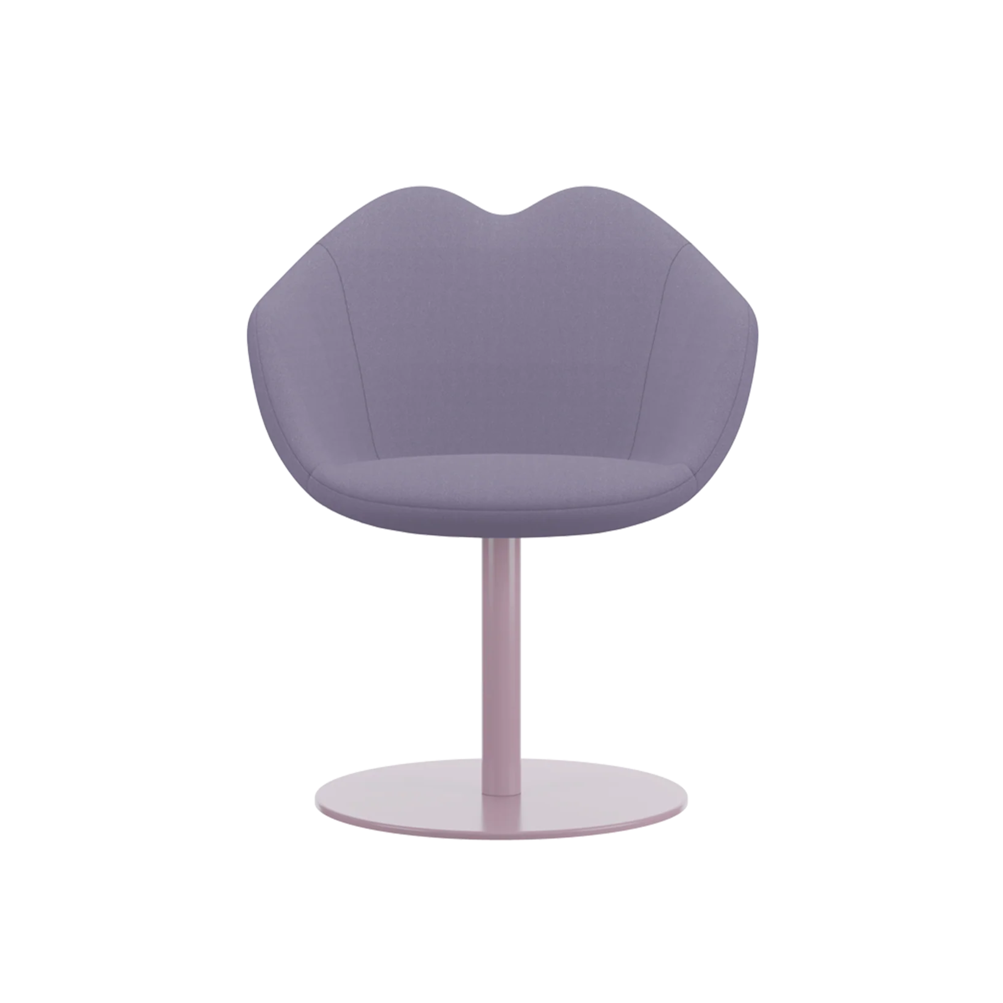 XOXO Armchair in Purple with Round Base