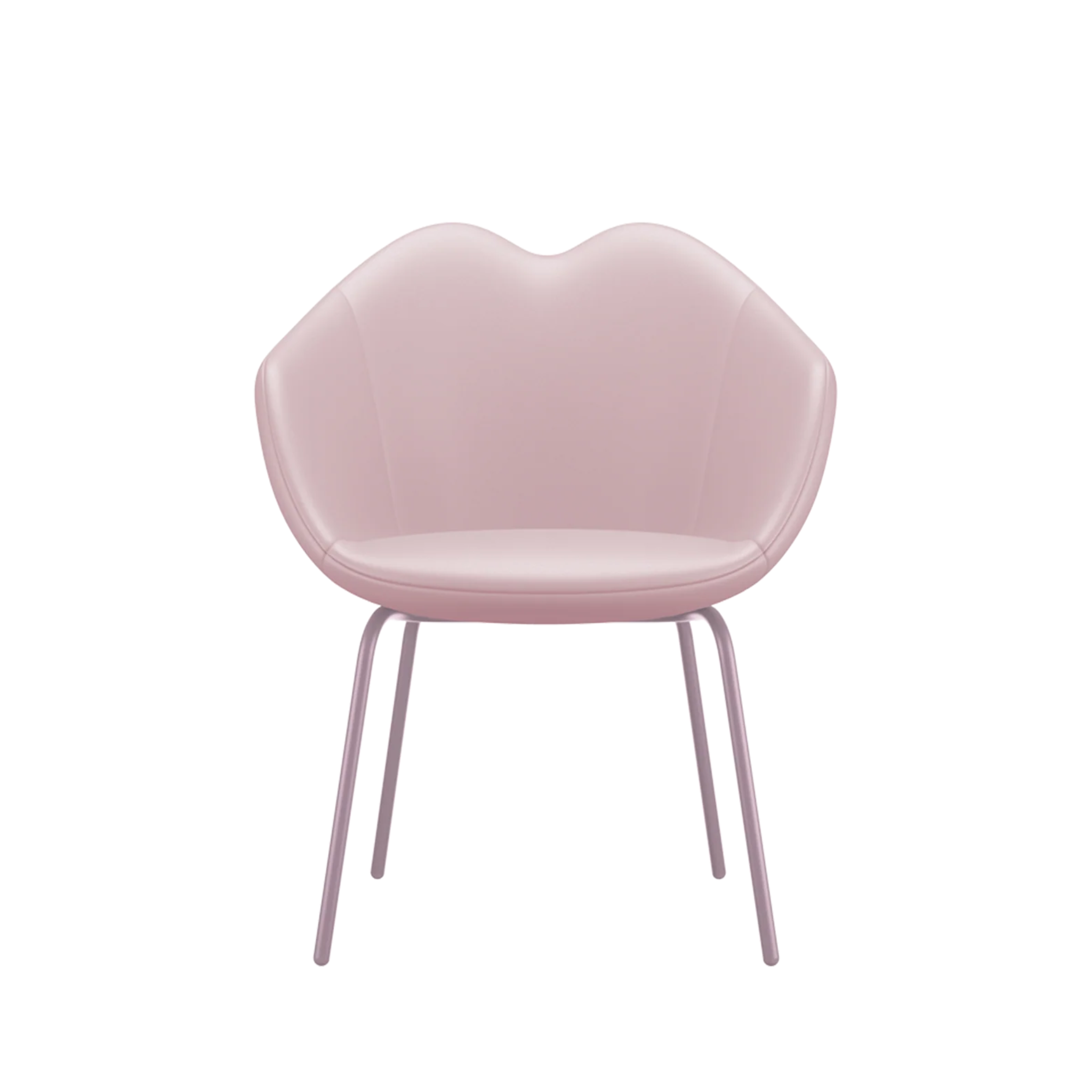 Roze leren fauteuil XOXO