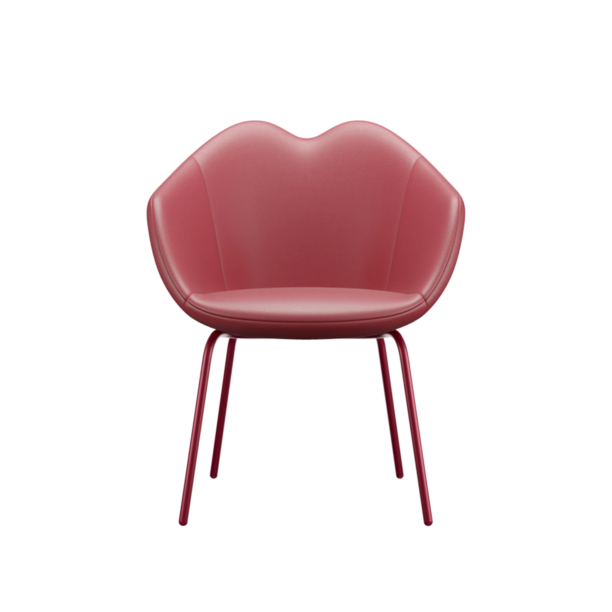 Rode leren fauteuil XOXO