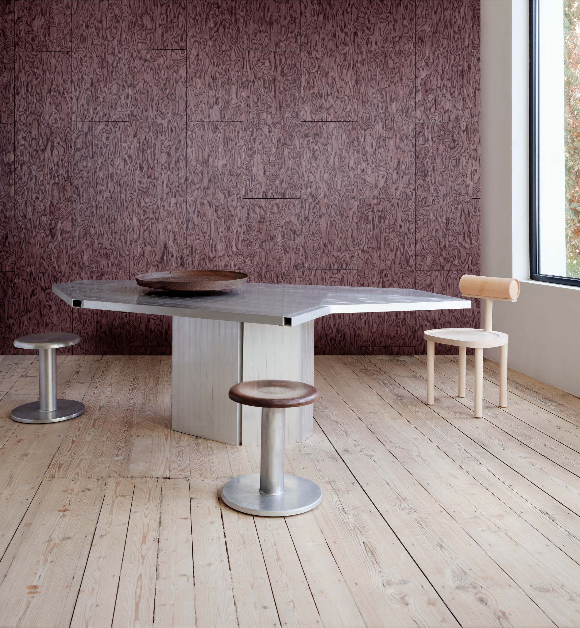 Tapete COTI lila Furnier