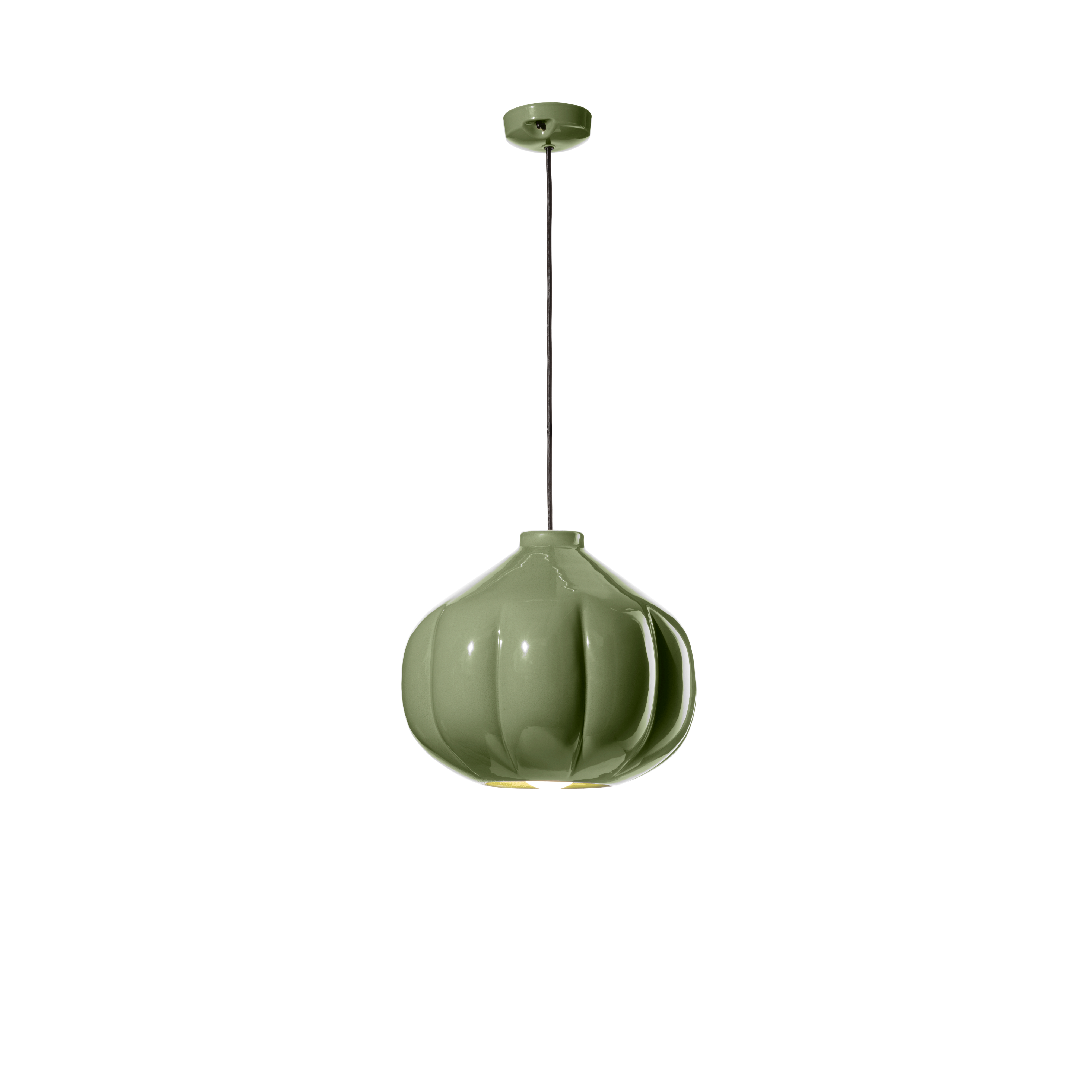 AFOXÉ ceramic pendant lamp in sage