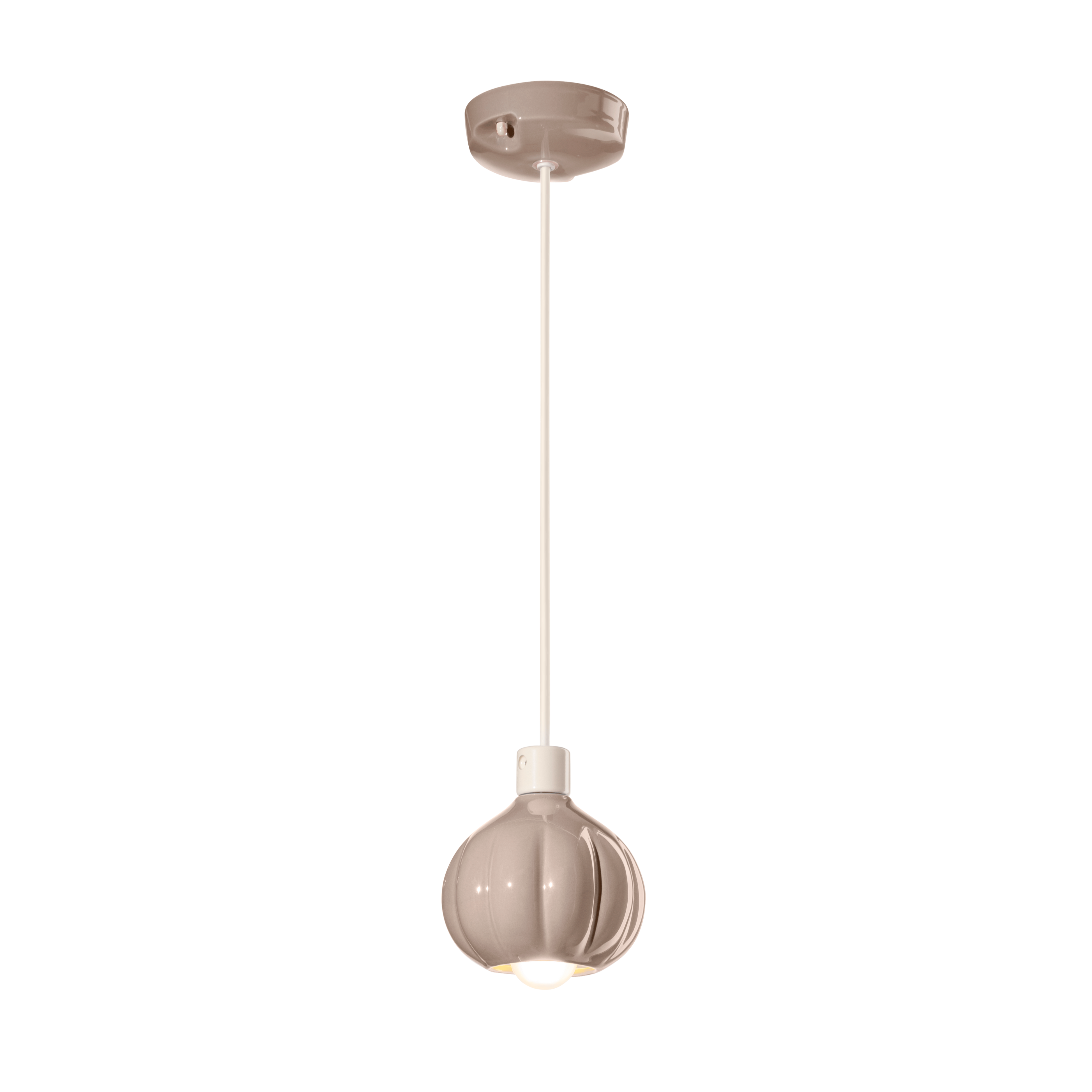 Hanglamp van keramiek AFOXÉ beige