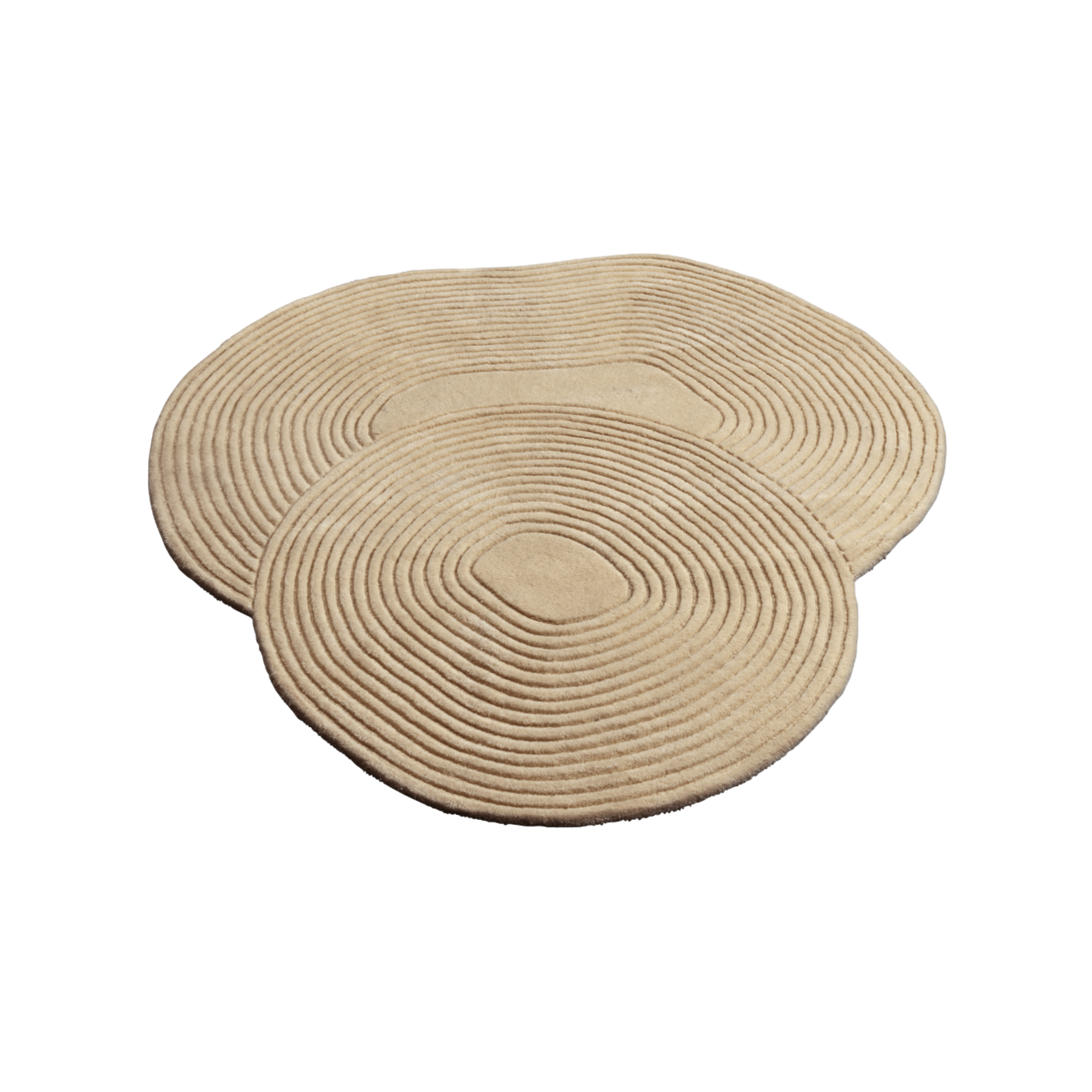 Ovaler Teppich ZEN SHAPED beige