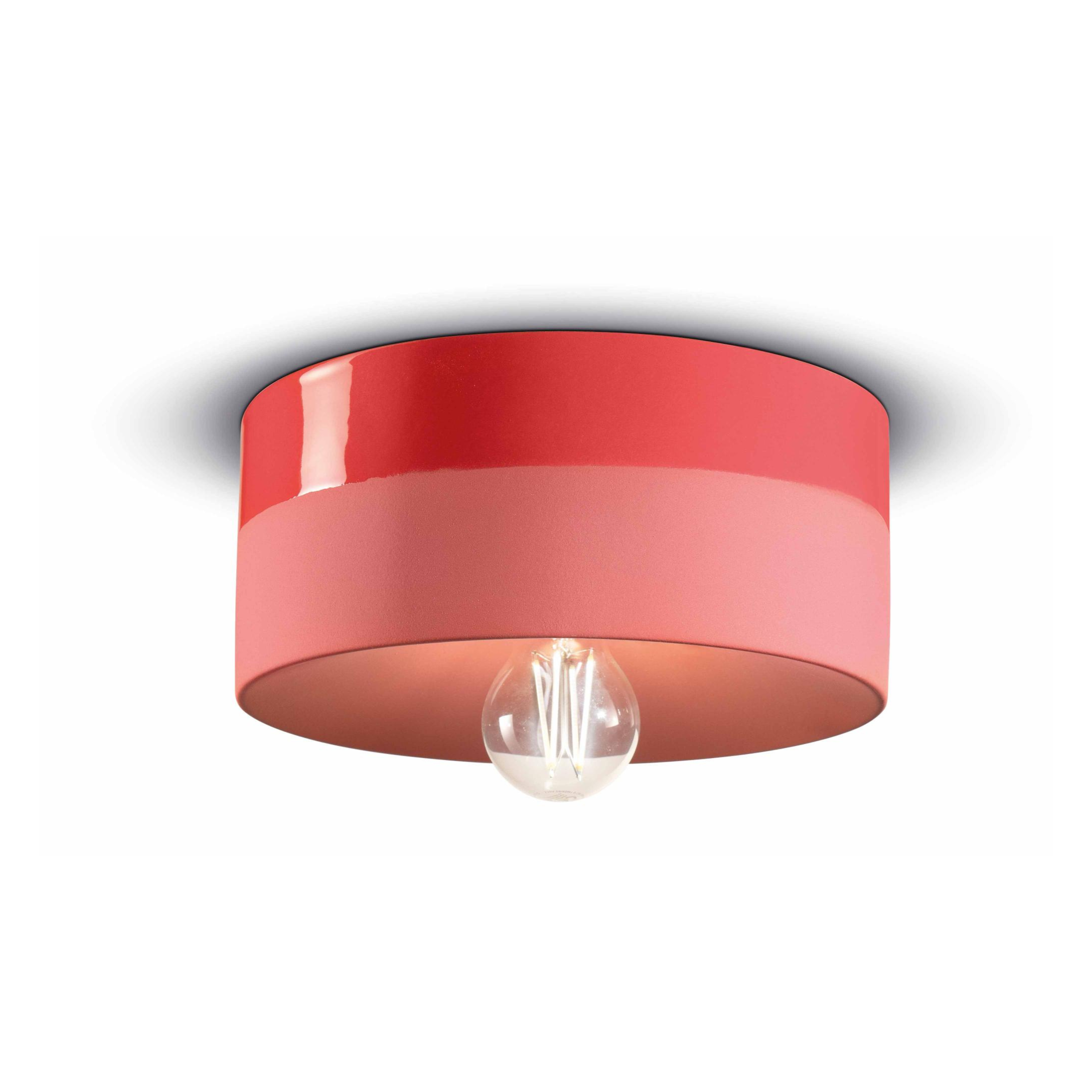 Wandlamp keramisch PI rood