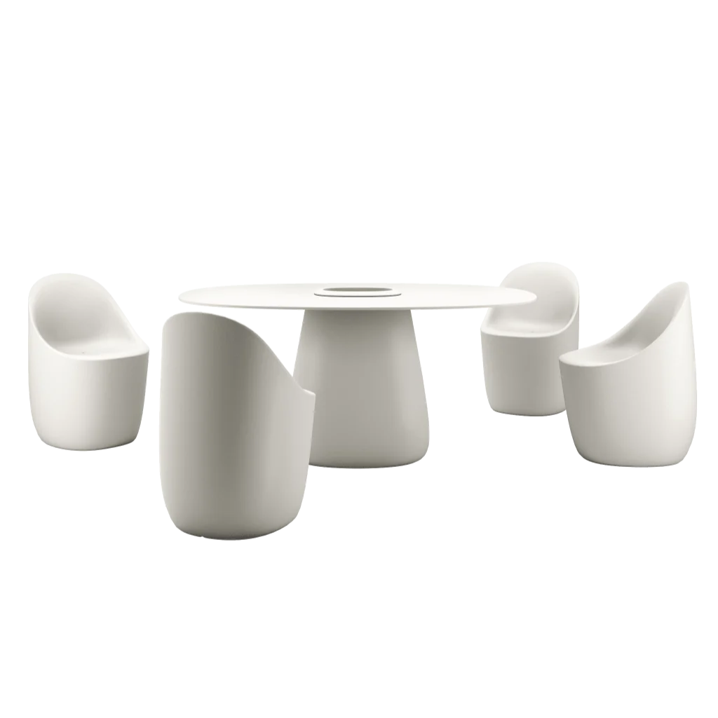 COBBLE white outdoor chair