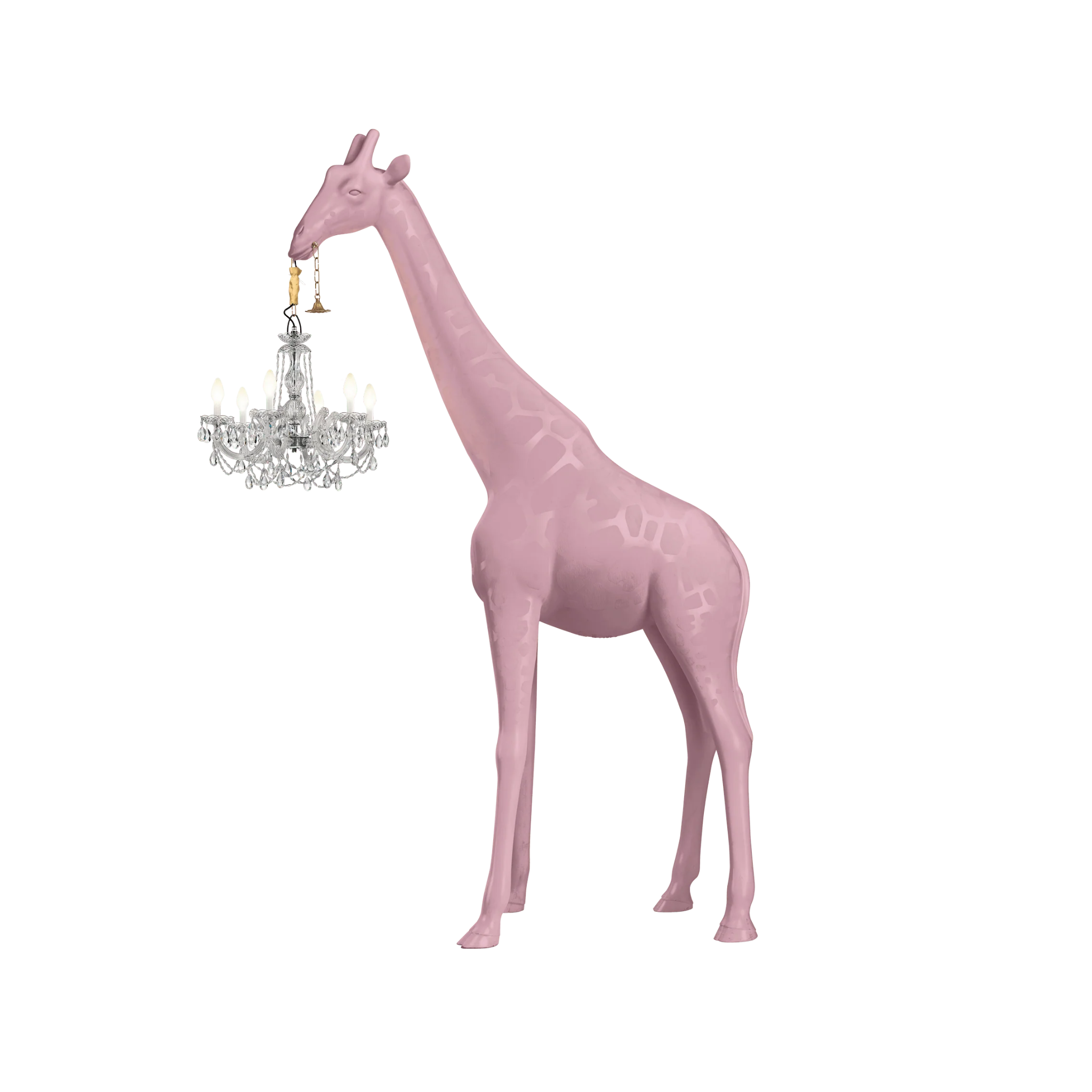Buitenlamp GIRAFFE IN LOVE M roze
