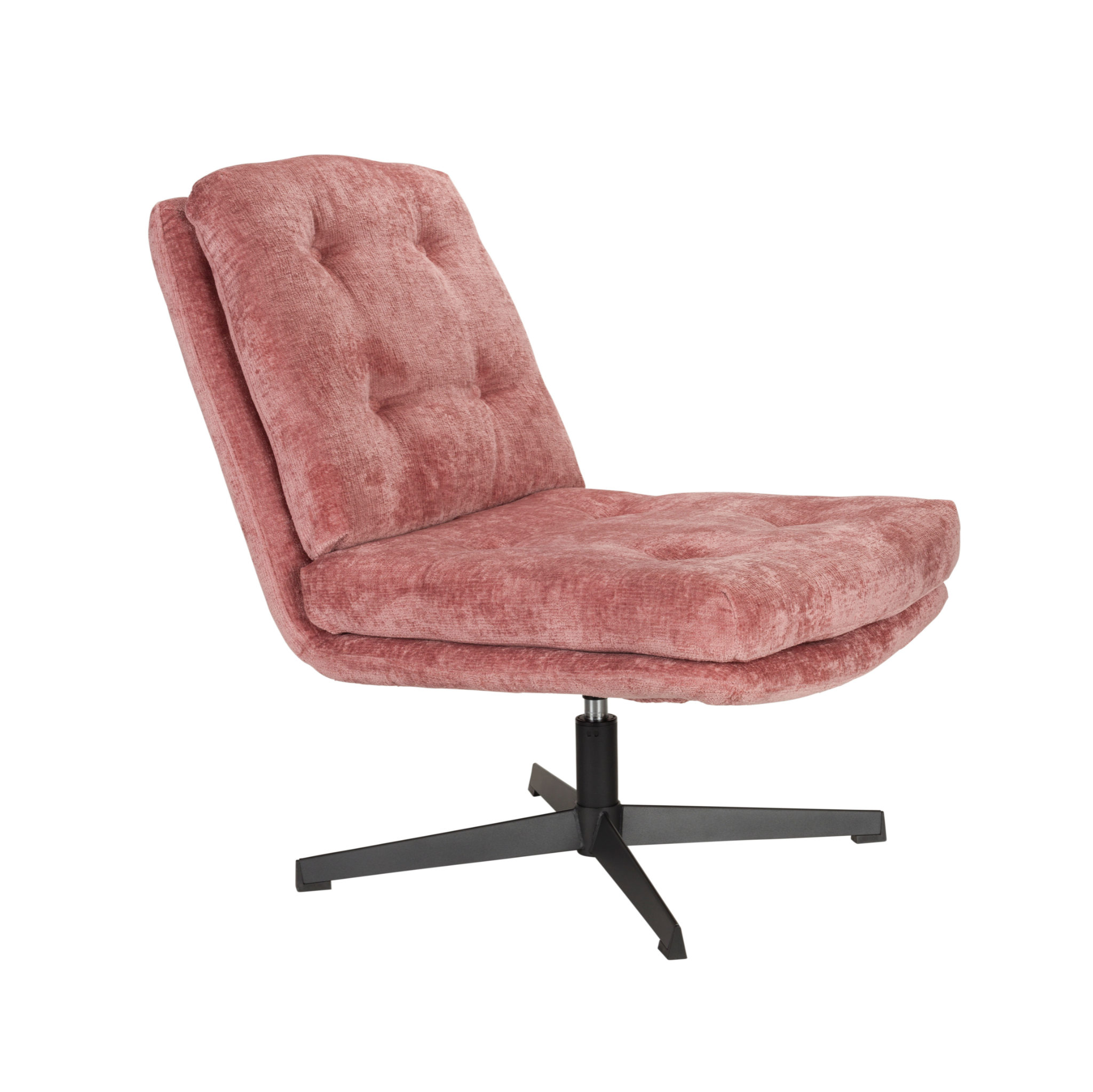 Roze KAI fauteuil met zwarte basis