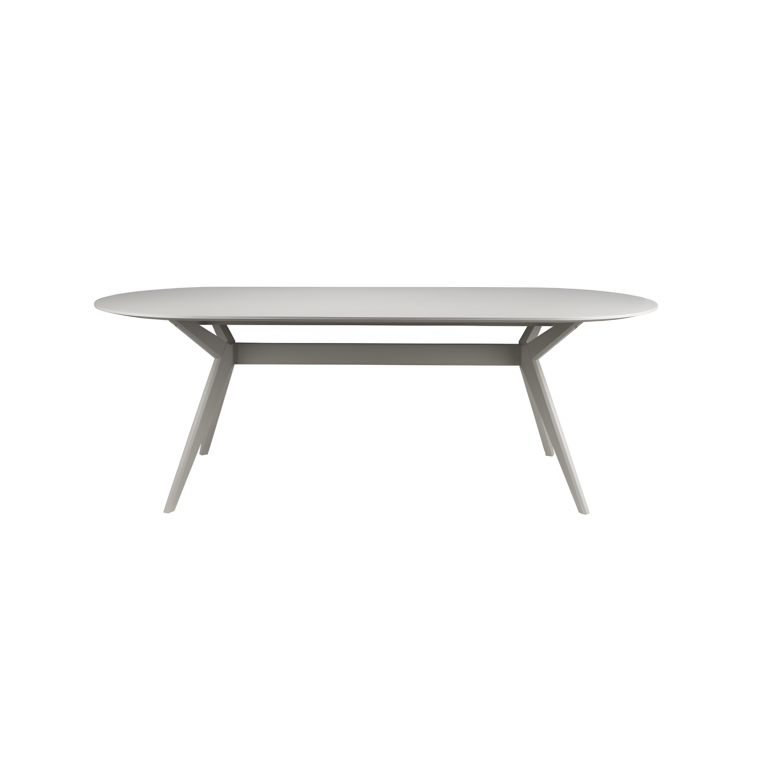 Ovale tafel ZEME lichtbeige