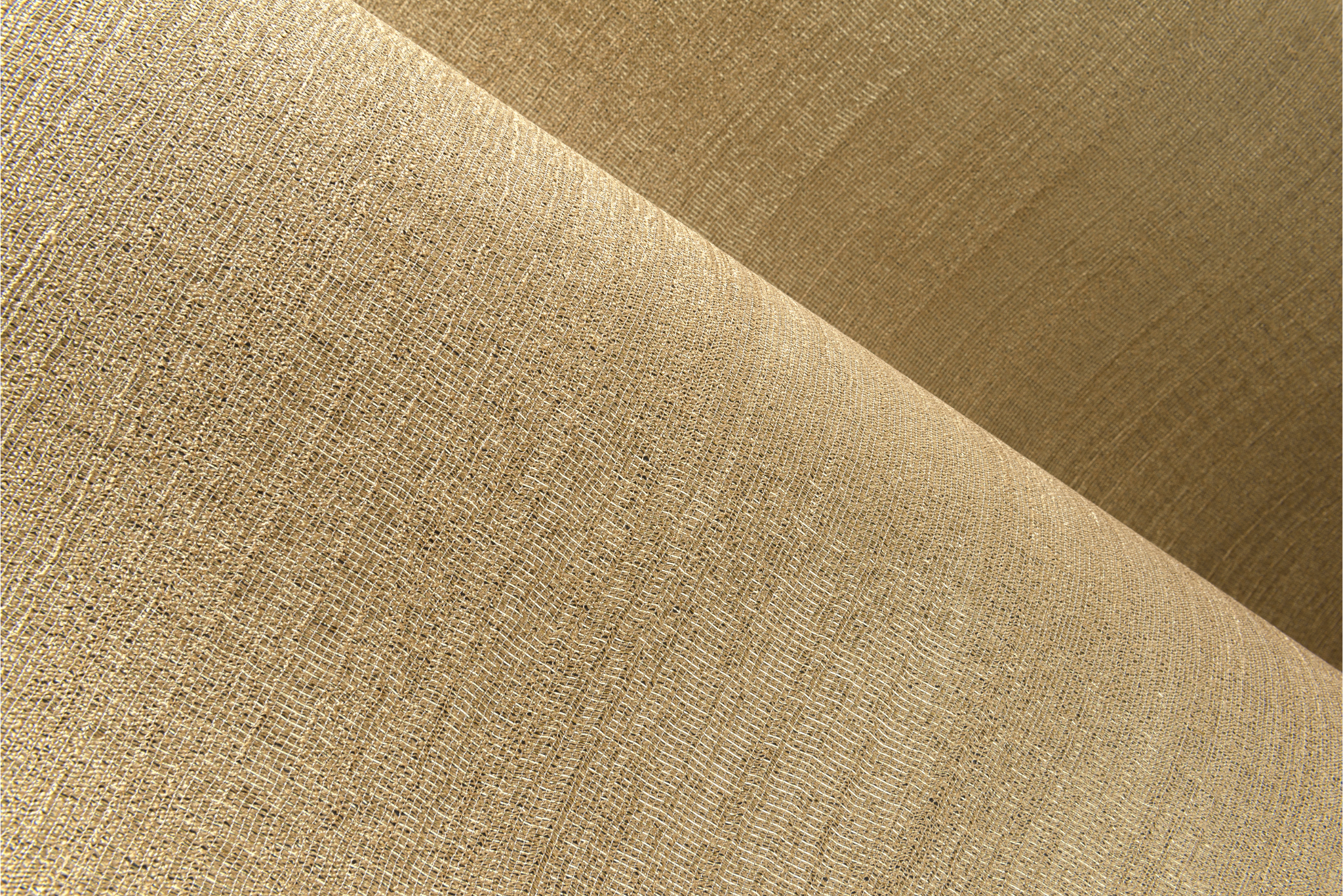 Textil-Tapete mit offenem Gewebe PRISTINE gold
