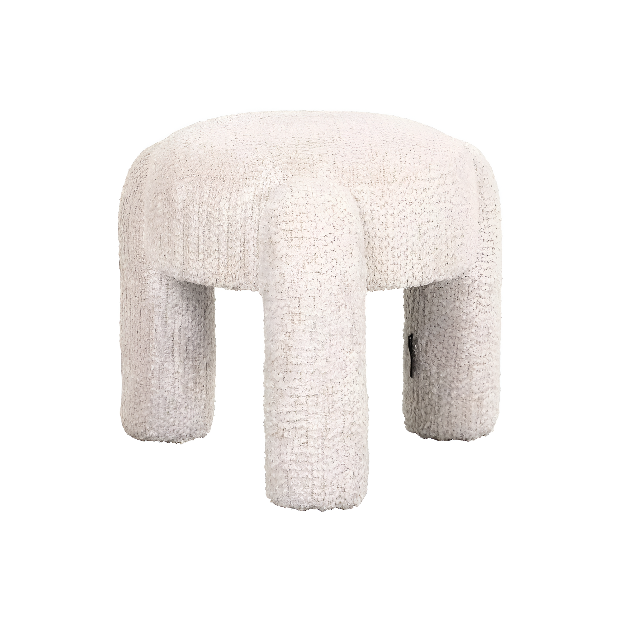 Puf HOLLY crèmekleurig