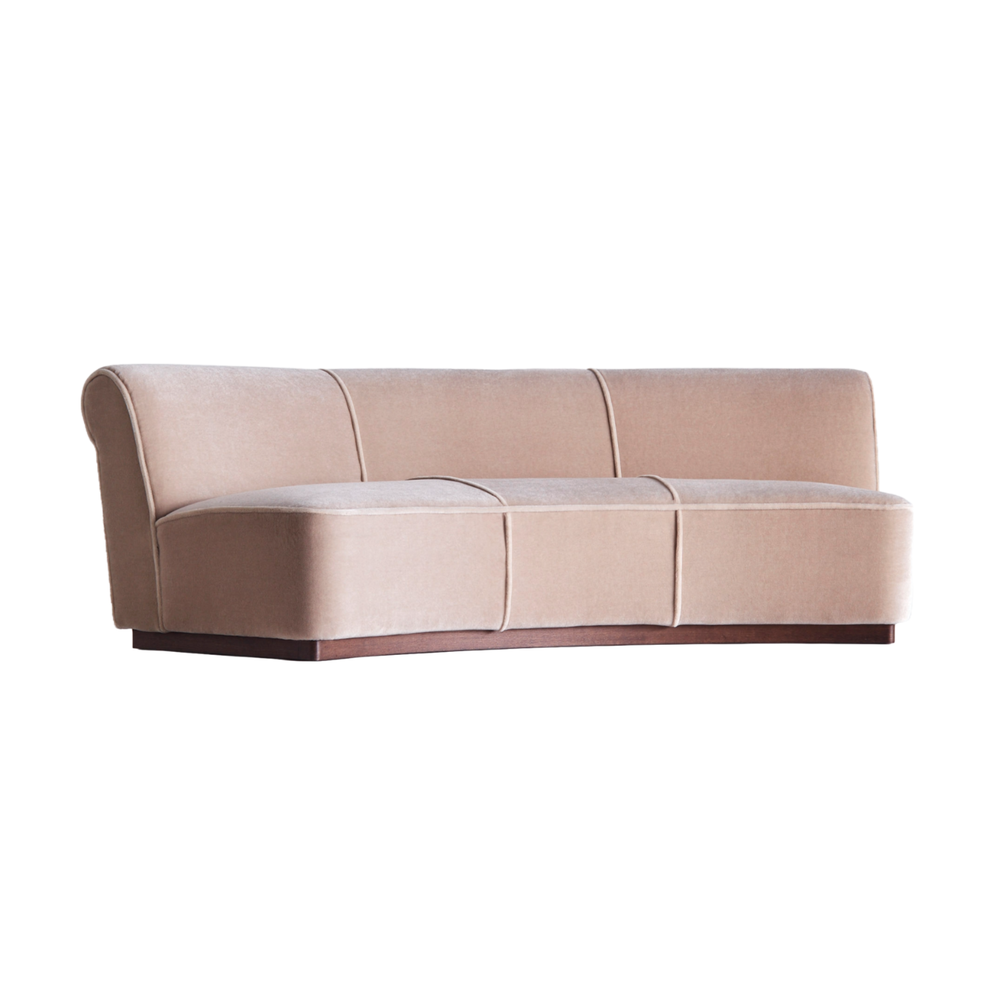 Sofa PARIS beige Samt