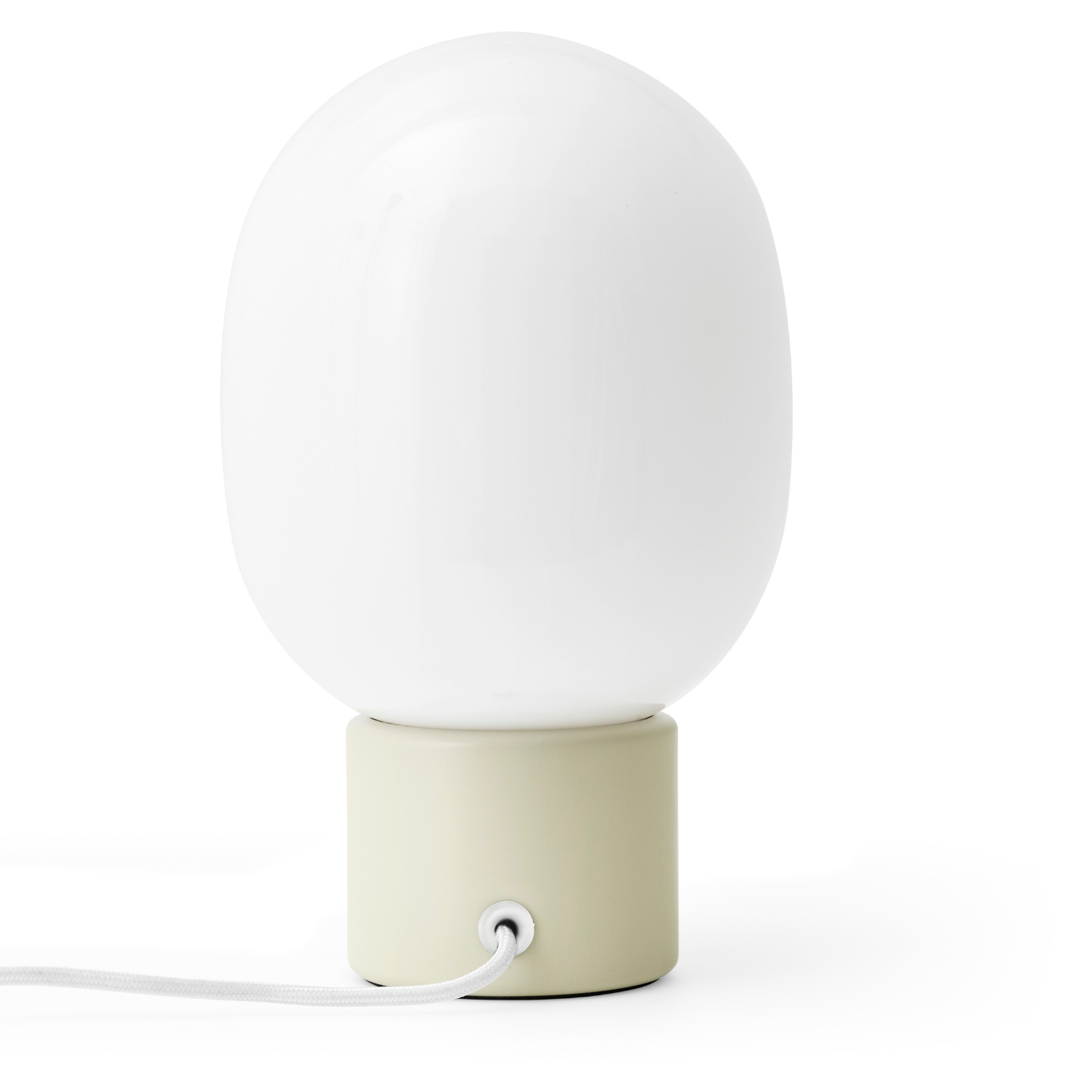 JWDA Table Lamp Blown Glass with Cream Base