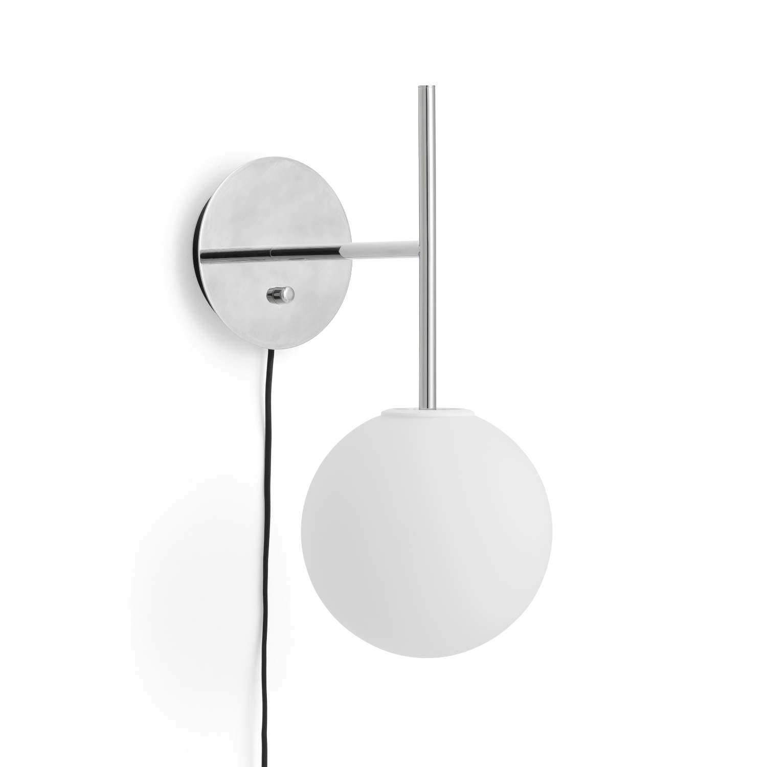 Wandlamp TR BULB gepolijst staal