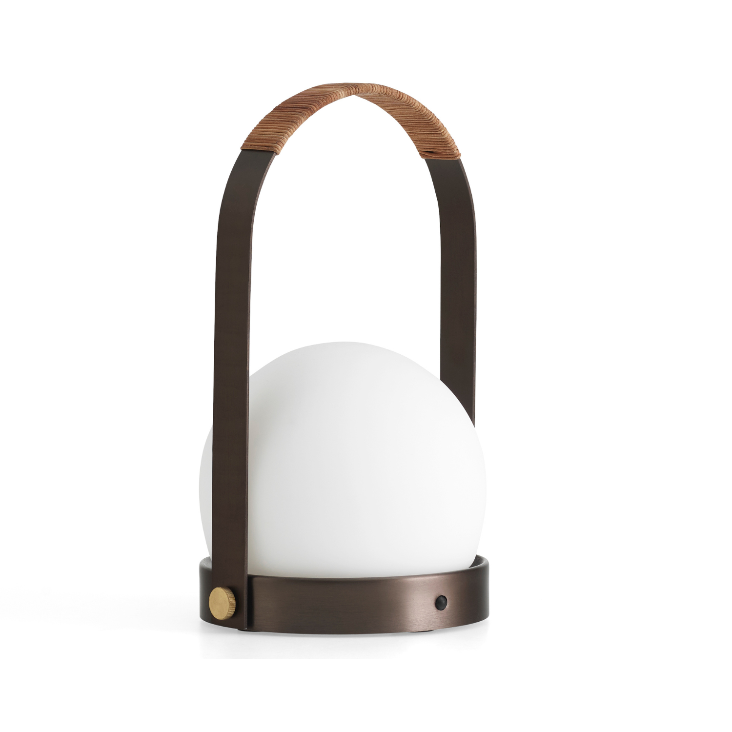 Tragbare Lampe CARRIE brüniertes Messing