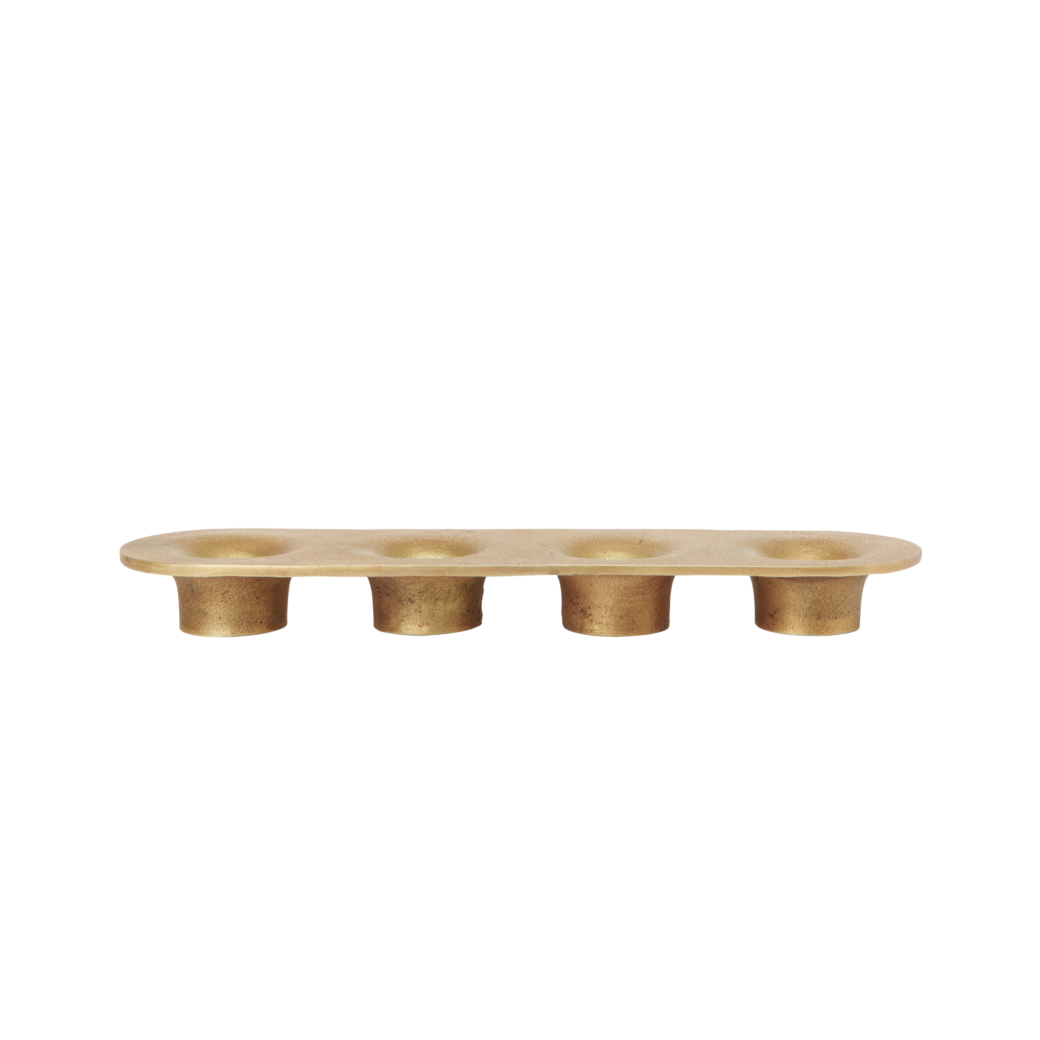 SOOTHE four-part candle holder with brass finish