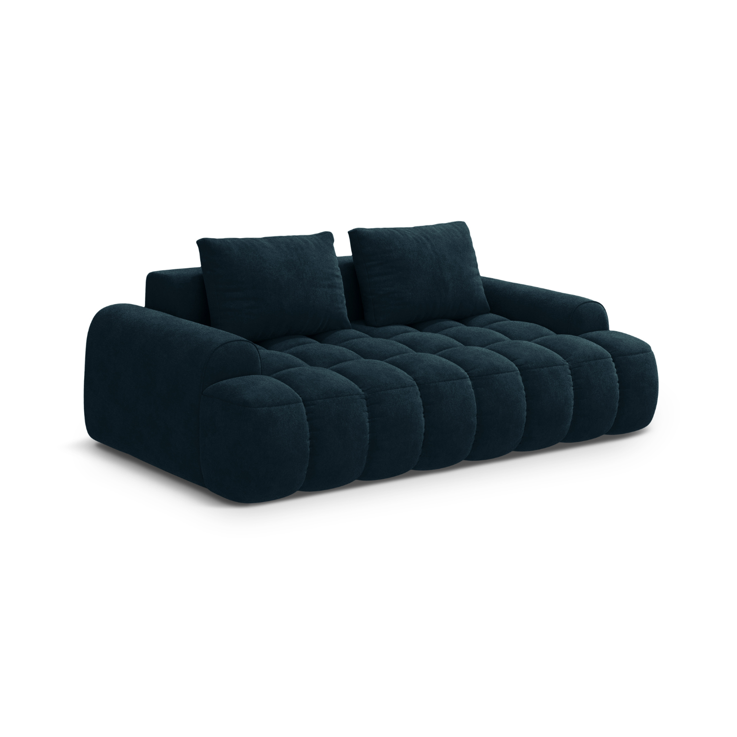 Sofa aus Samt 3-sitzig LINZ petrol