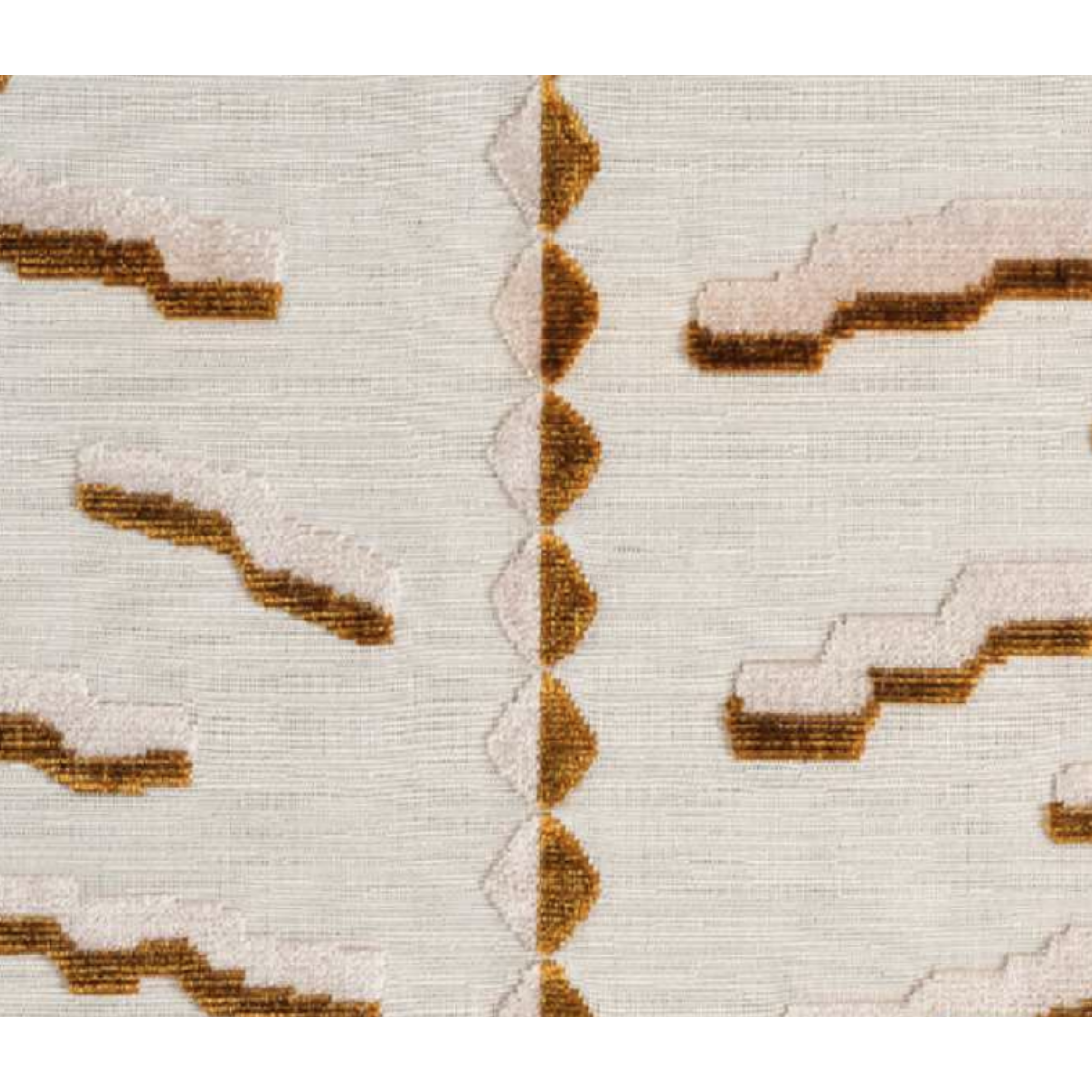 Stoel HELLO zandbeige met bruine patroon