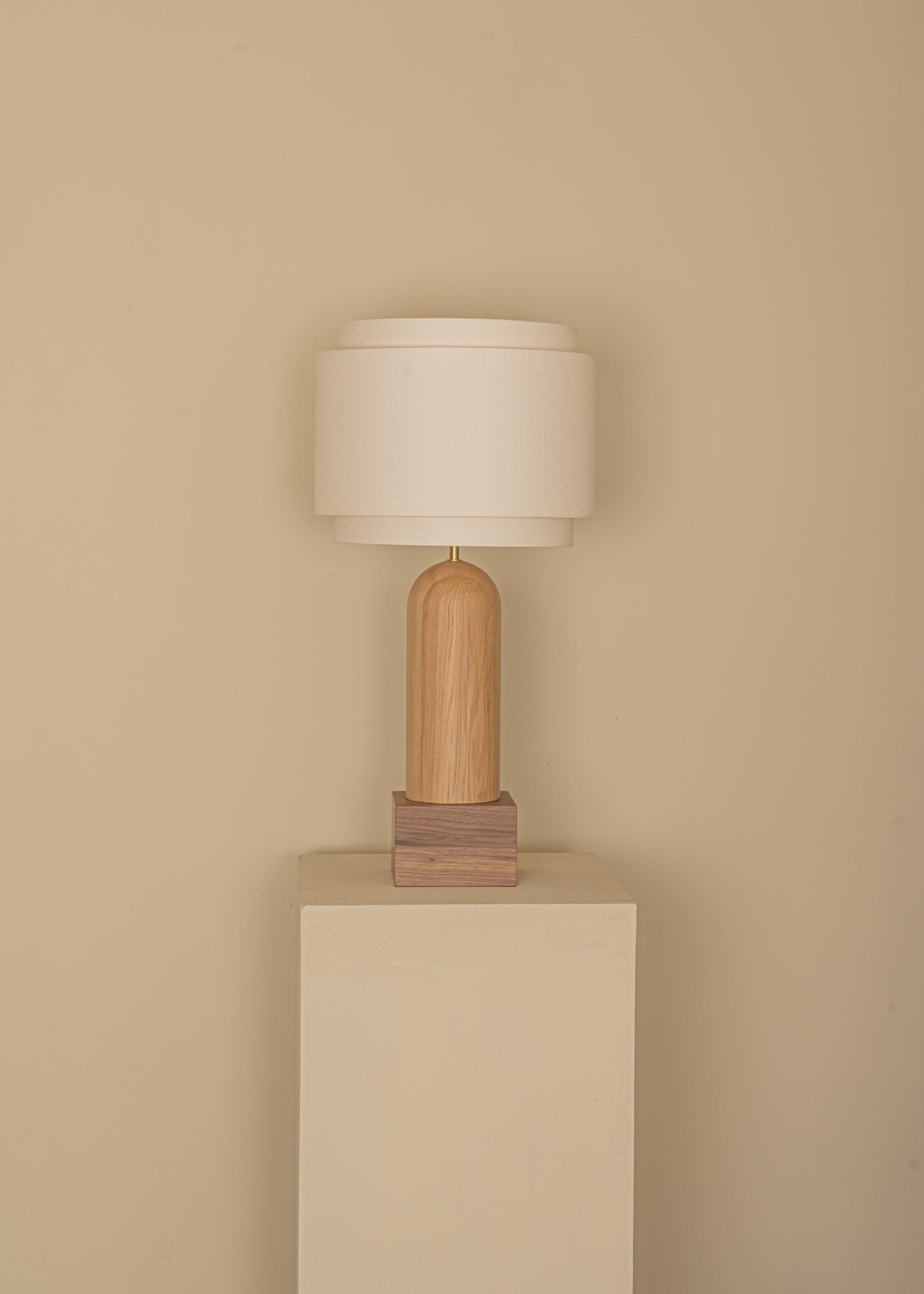 PURA KELO DOUBLE Table Lamp in Oak Wood