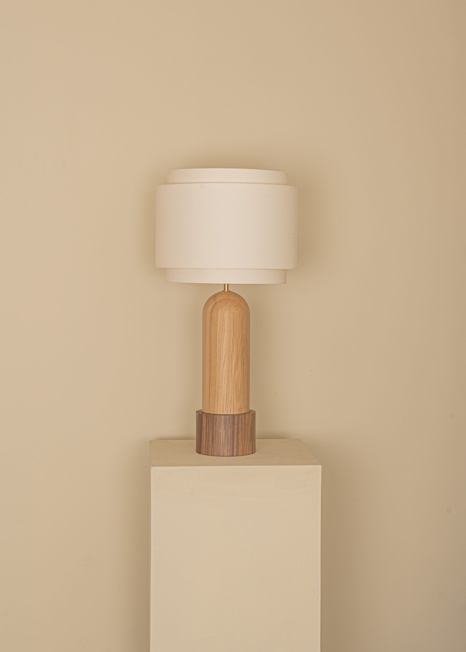 PURA KELO DOUBLE Table Lamp in Oak Wood