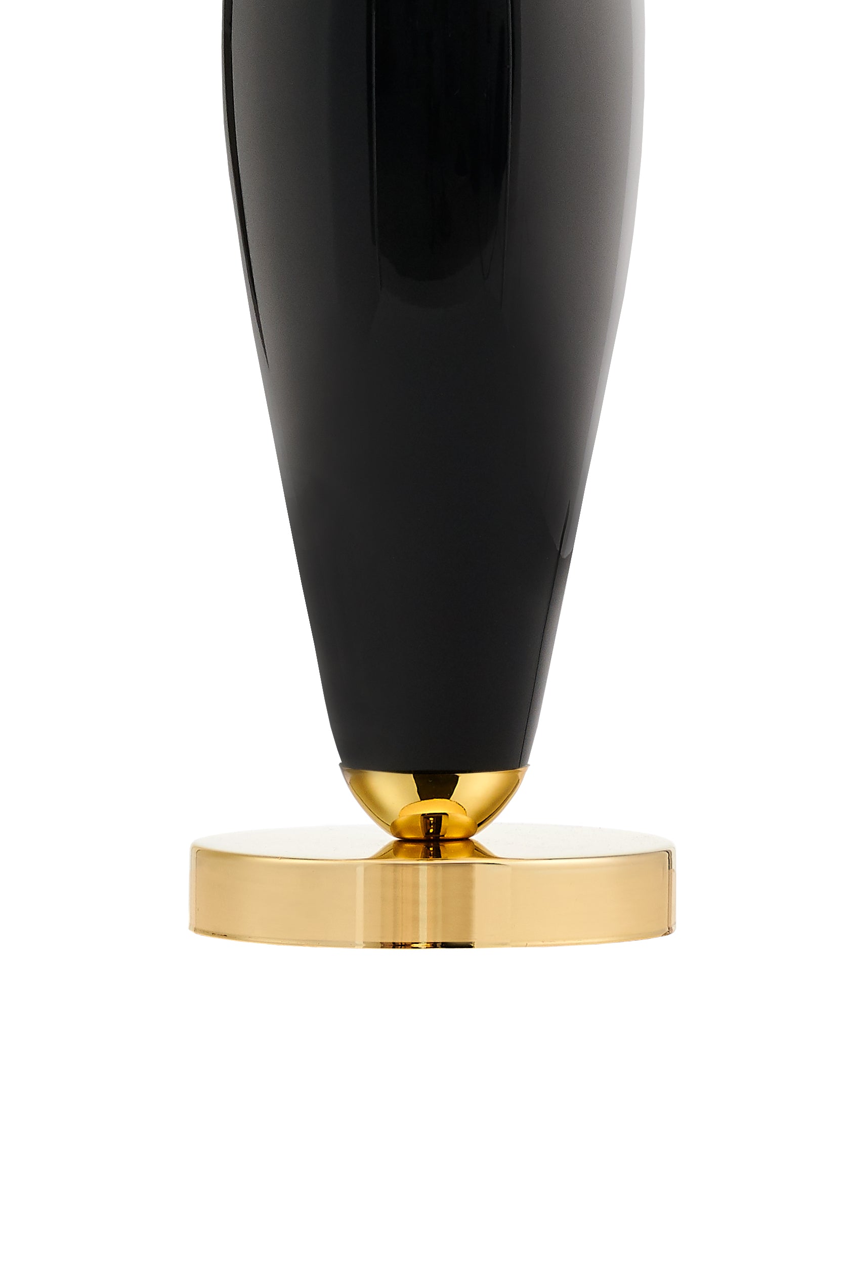 REA table lamp black with black base and gold finish
