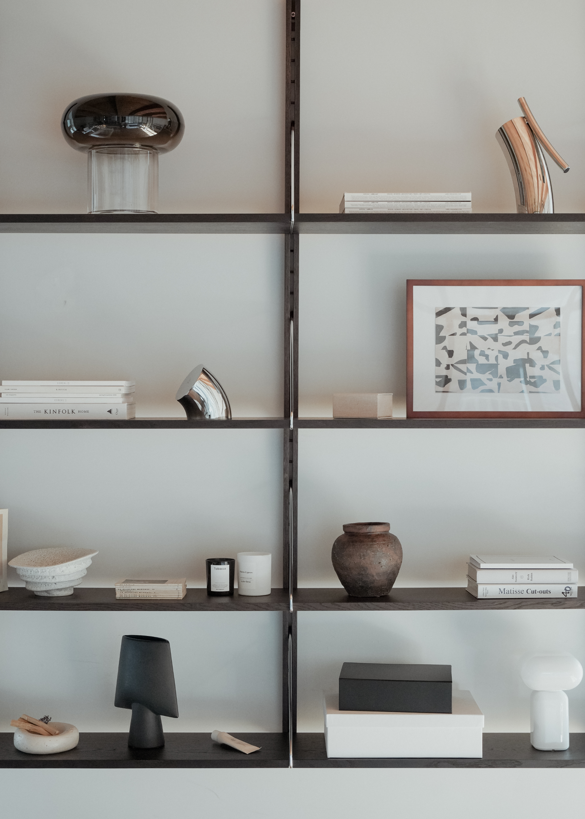 Wandrek RODD DUO van eikenhout in ebbenhout