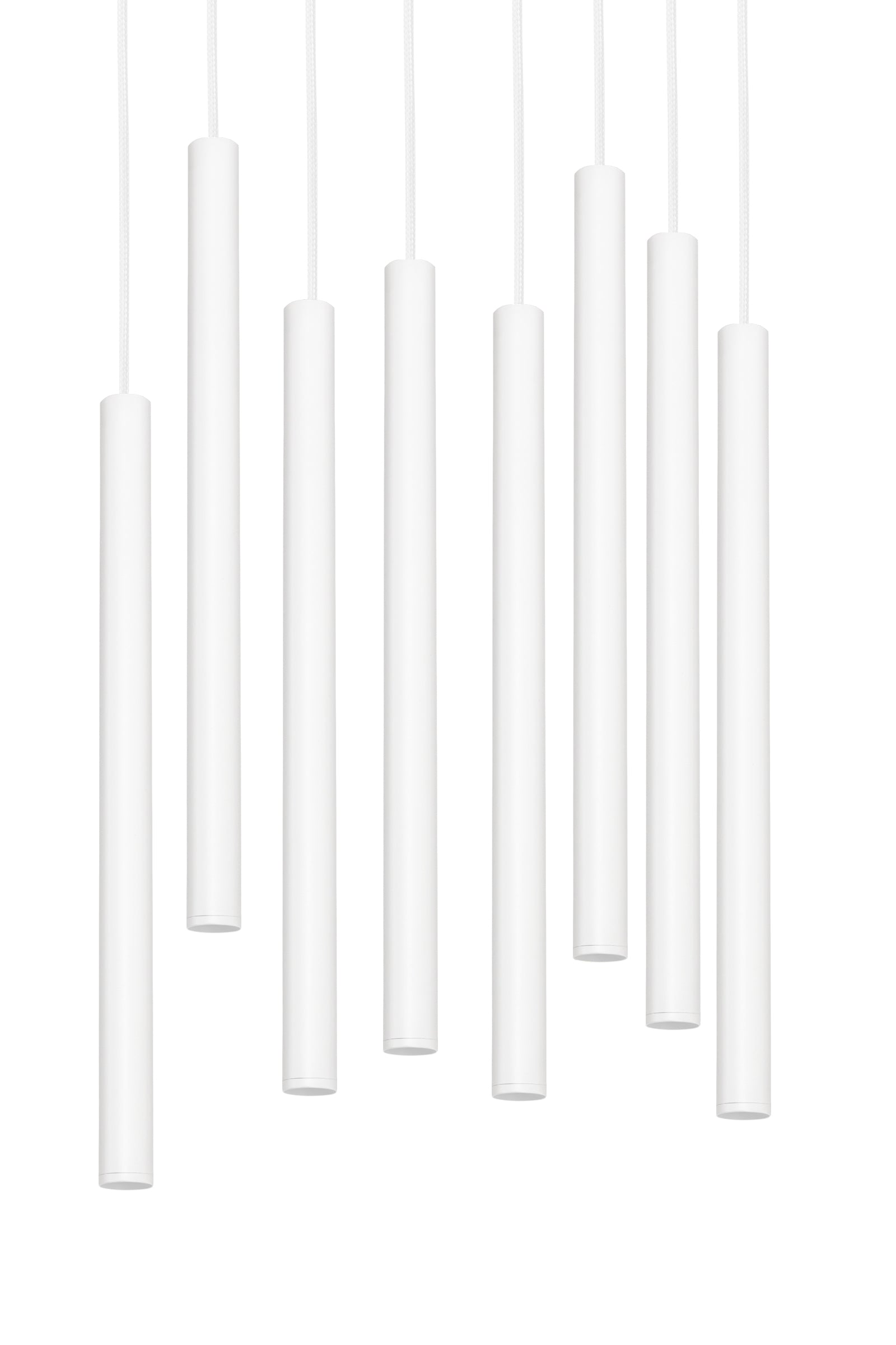 Hanglamp ROLL 8 wit
