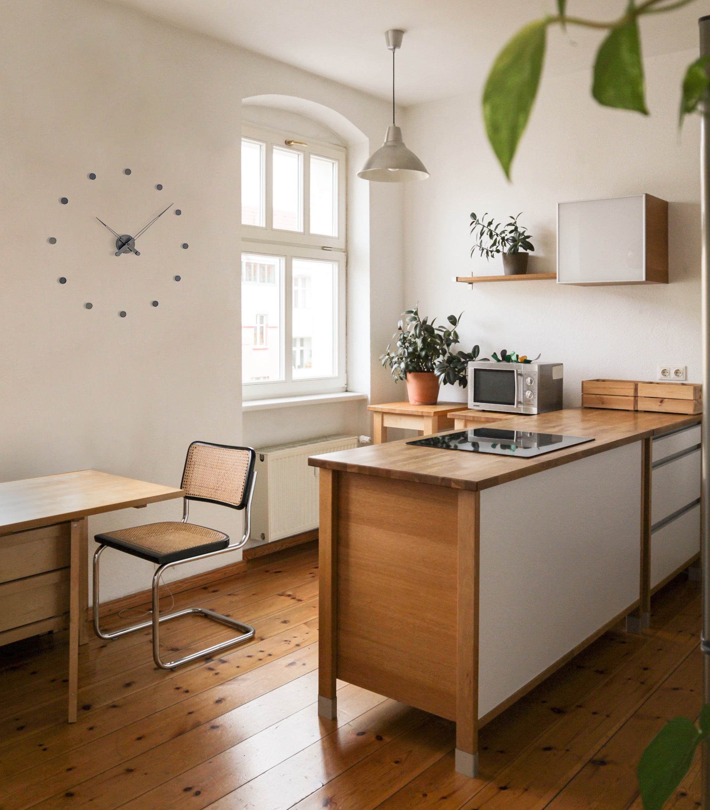 Wandklok RODON grafiet