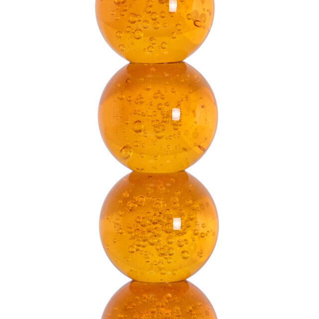 RAYLAN orange glass candle holder