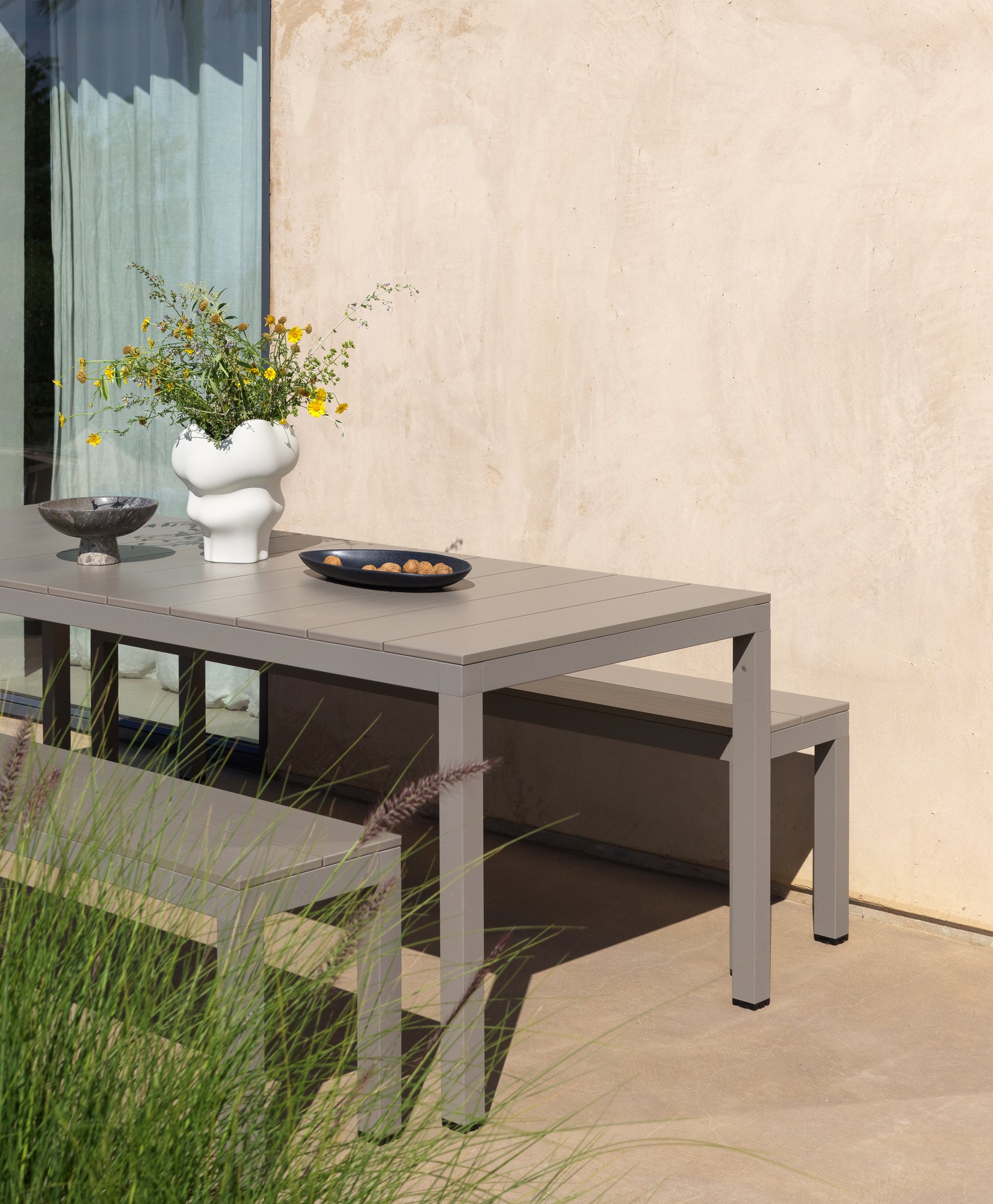 Buitenbank RIO taupe