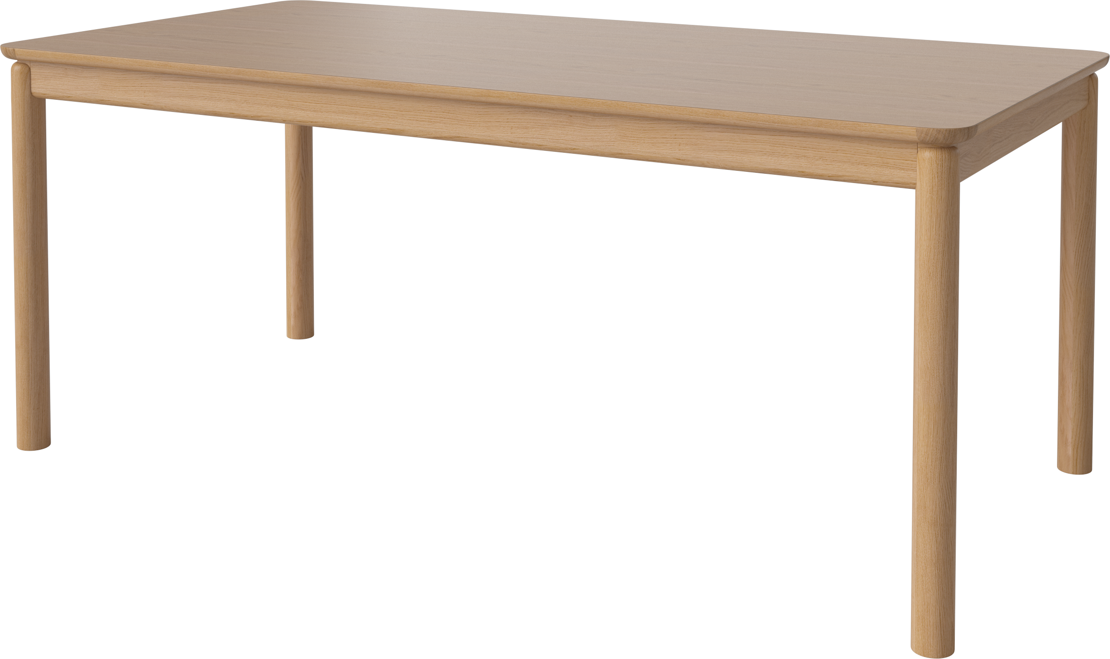 Eikenhouten RONYA tafel met eiken basis