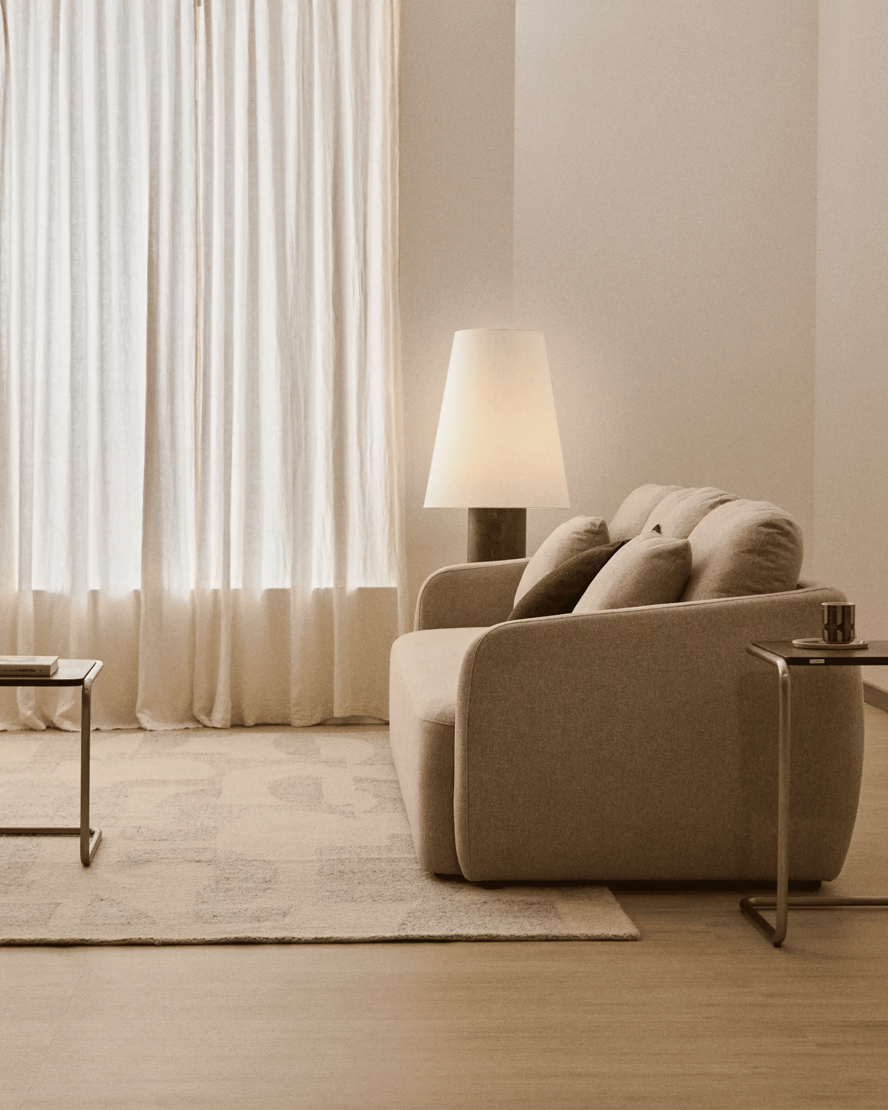 Sofa 3-zits met slaapfunctie LAIRA beige