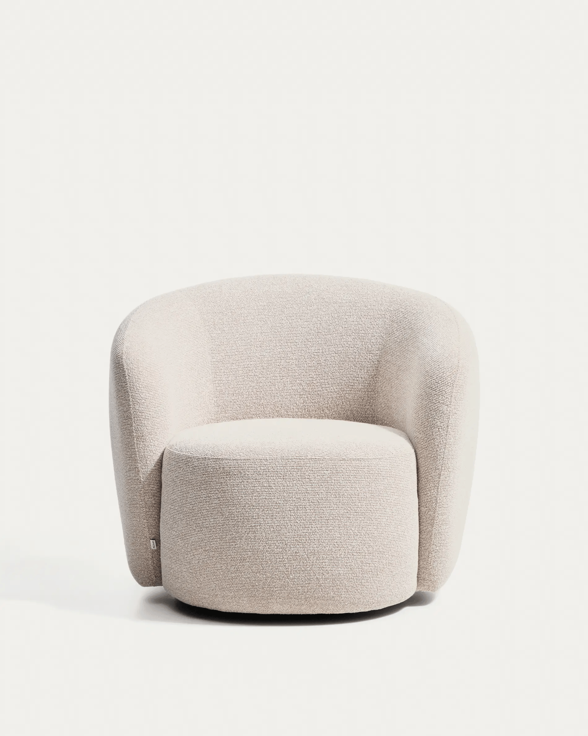 Draaistoel ODENIA beige boucle