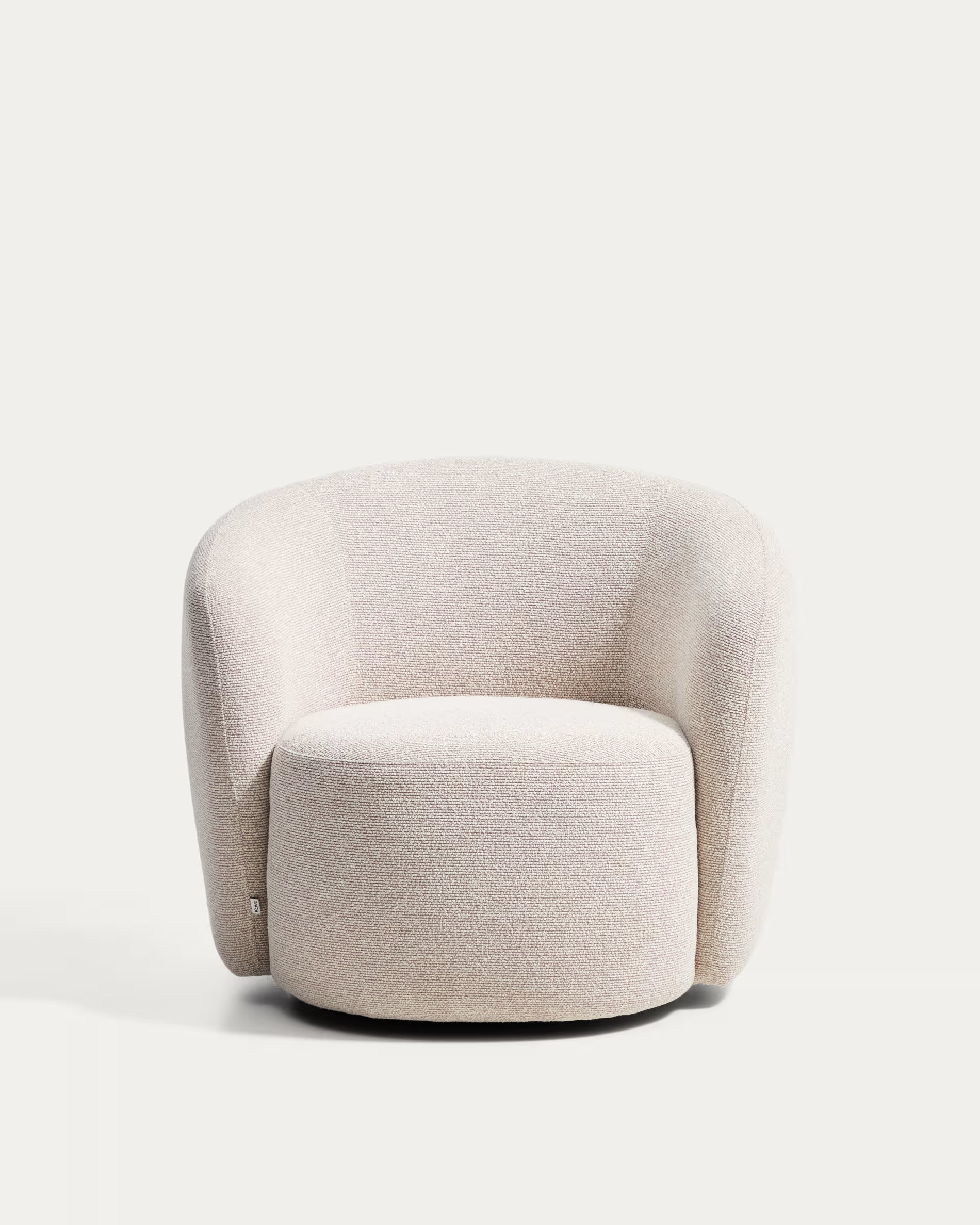 Draaistoel ODENIA beige boucle