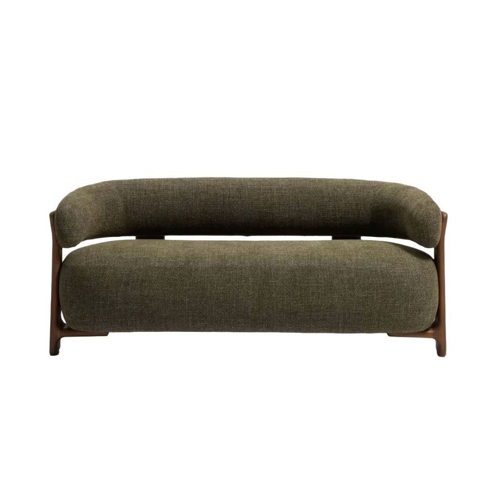 Sofa 2-zits GRANITE groen chenille