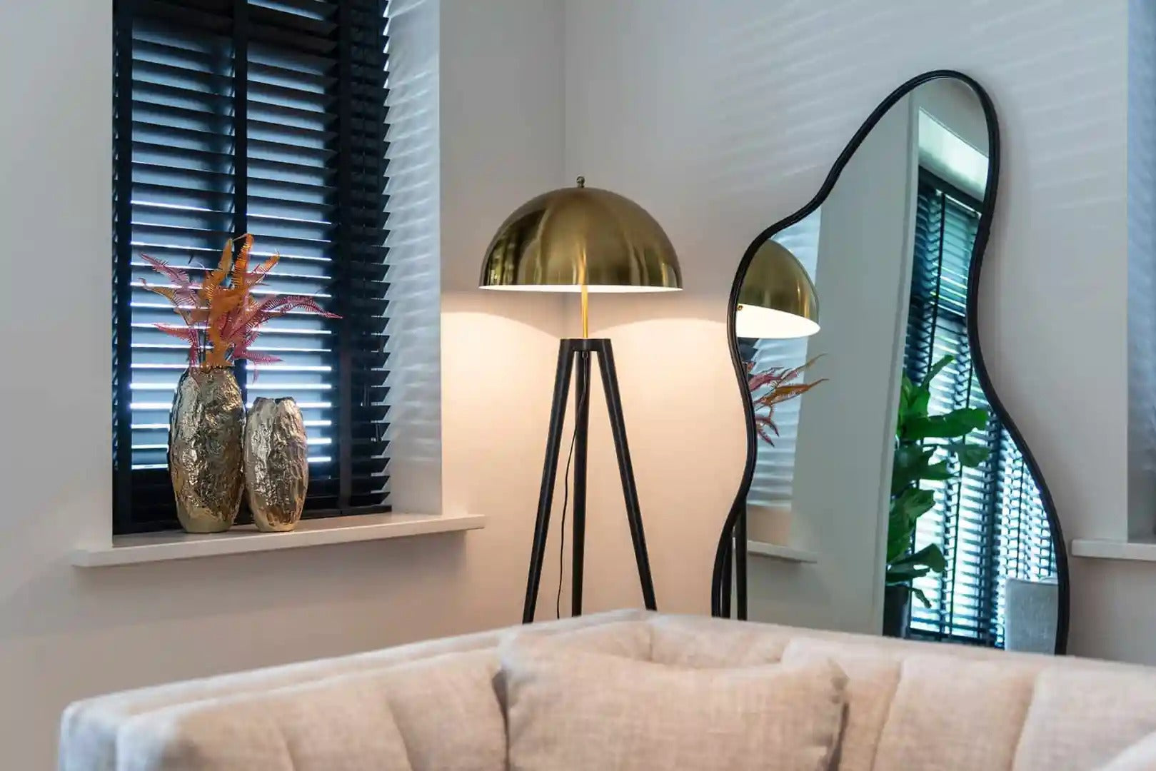 Lustro ALTON geborsteld goud