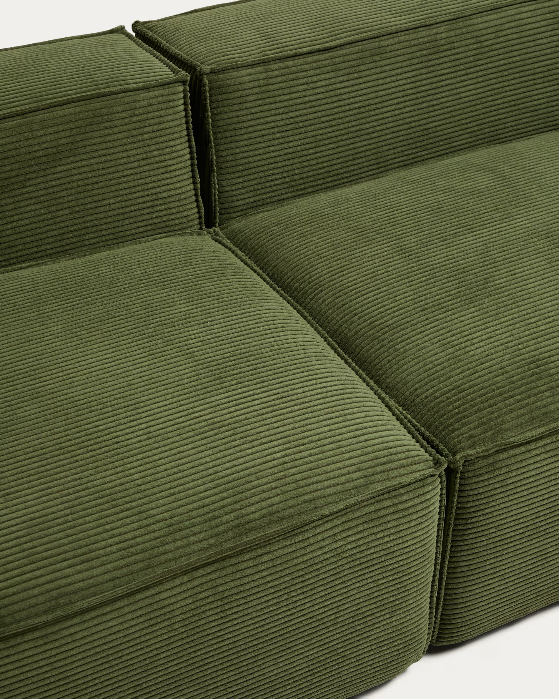 Sofa 4-osobowa BLOK zielony sztruks