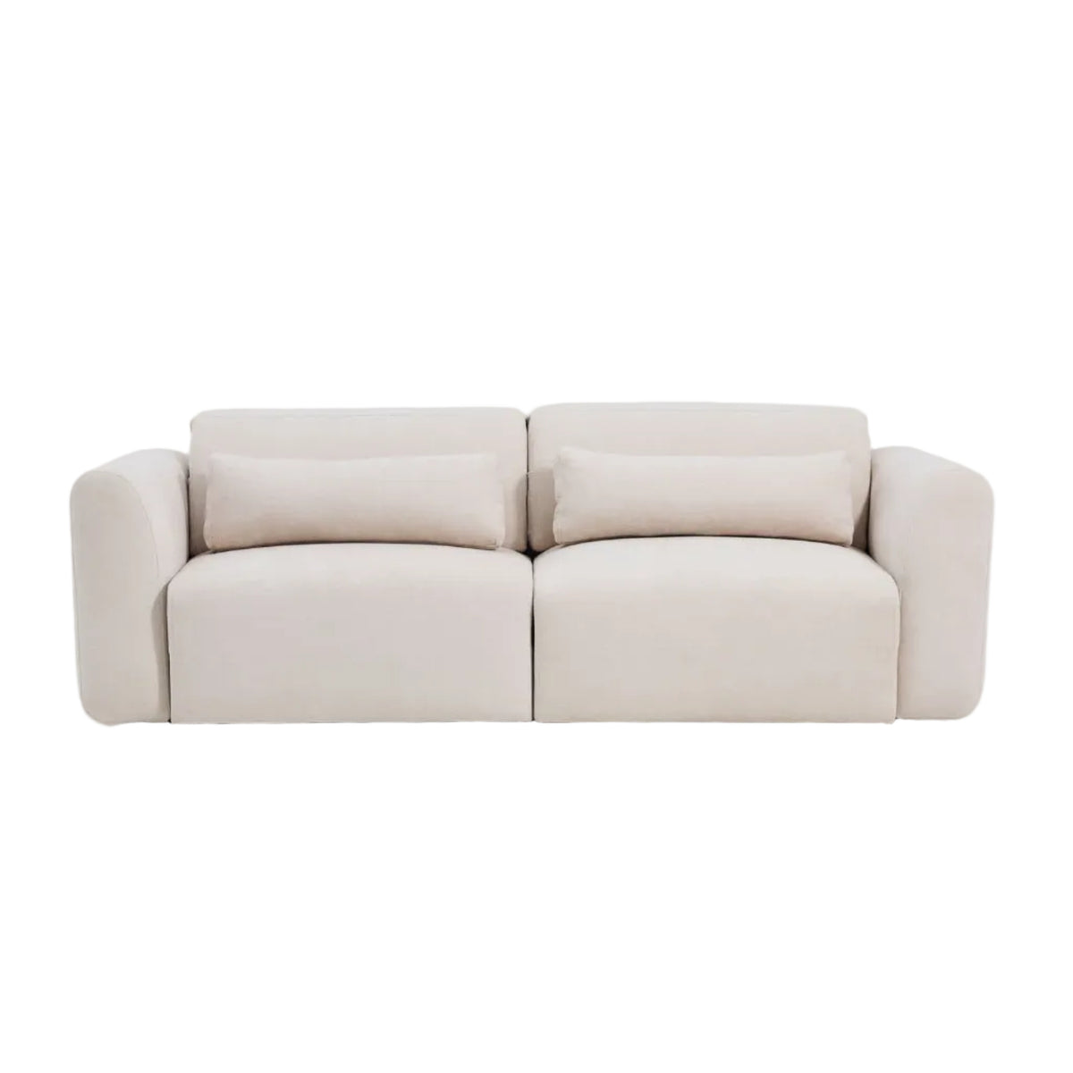 Sofa 3-osobowa z przesuwanymi siedziskami LARES beżowy szenil – Kave Home