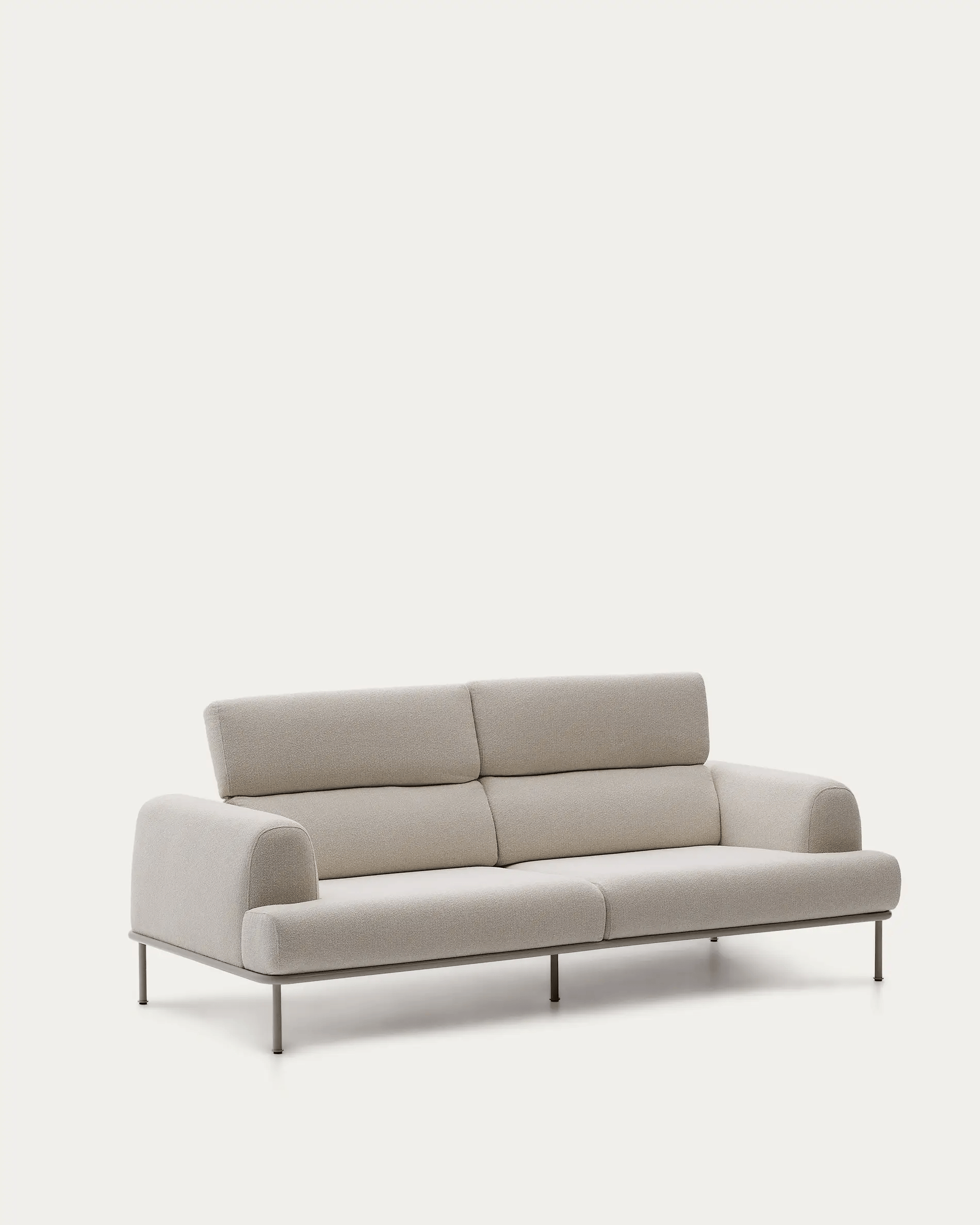 Sofa 3-zits AURUM ecru szenil met beige basis
